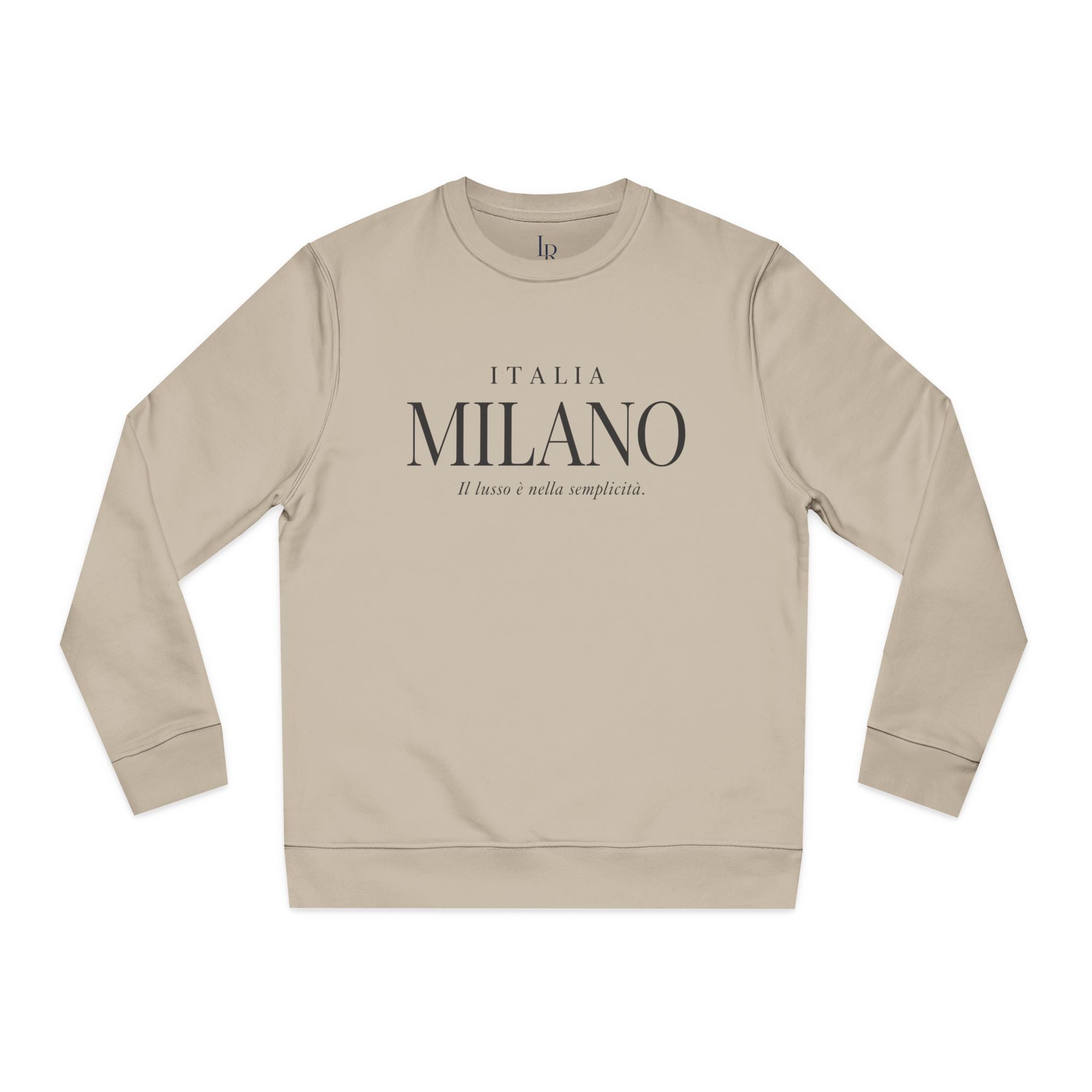 Milano Italia Crewneck Sweatshirt — Minimal Italian Travel Graphic