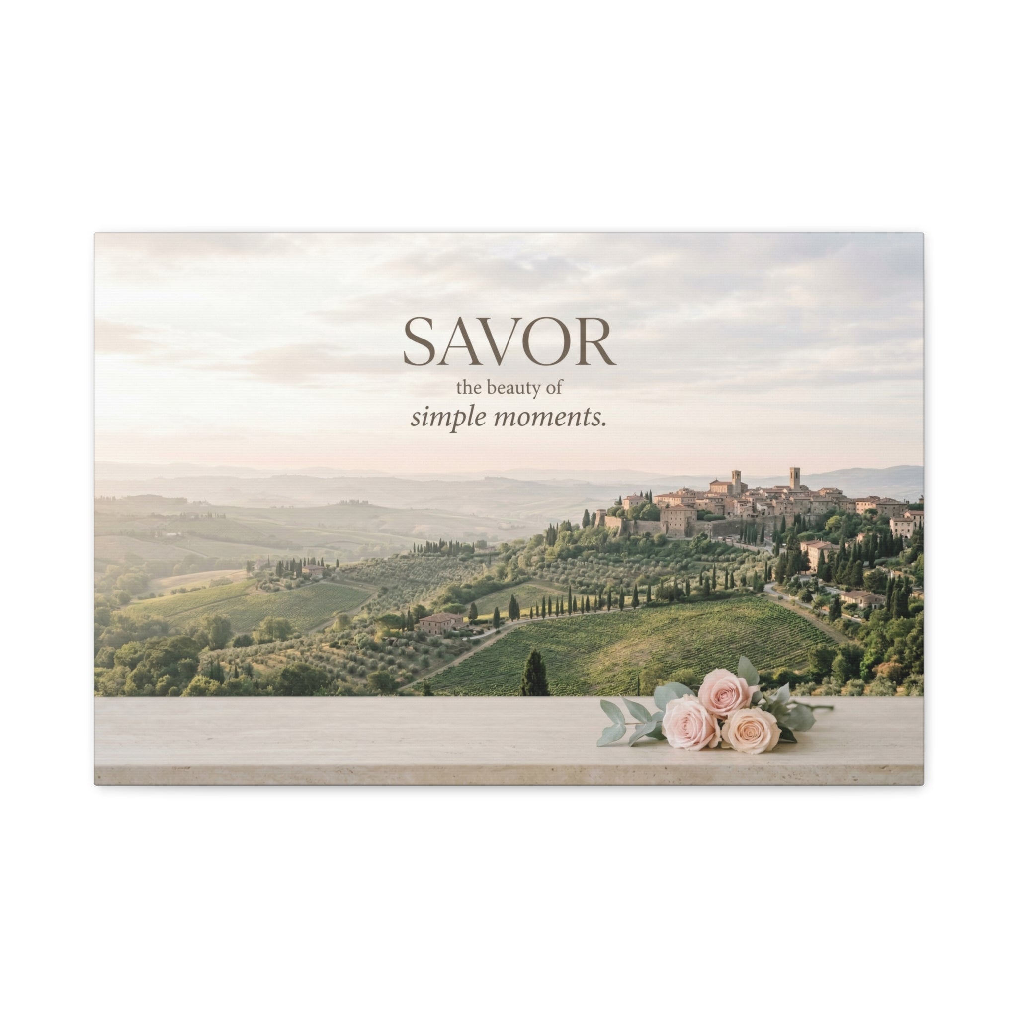 "Savor the Beauty" Canvas Wall Art