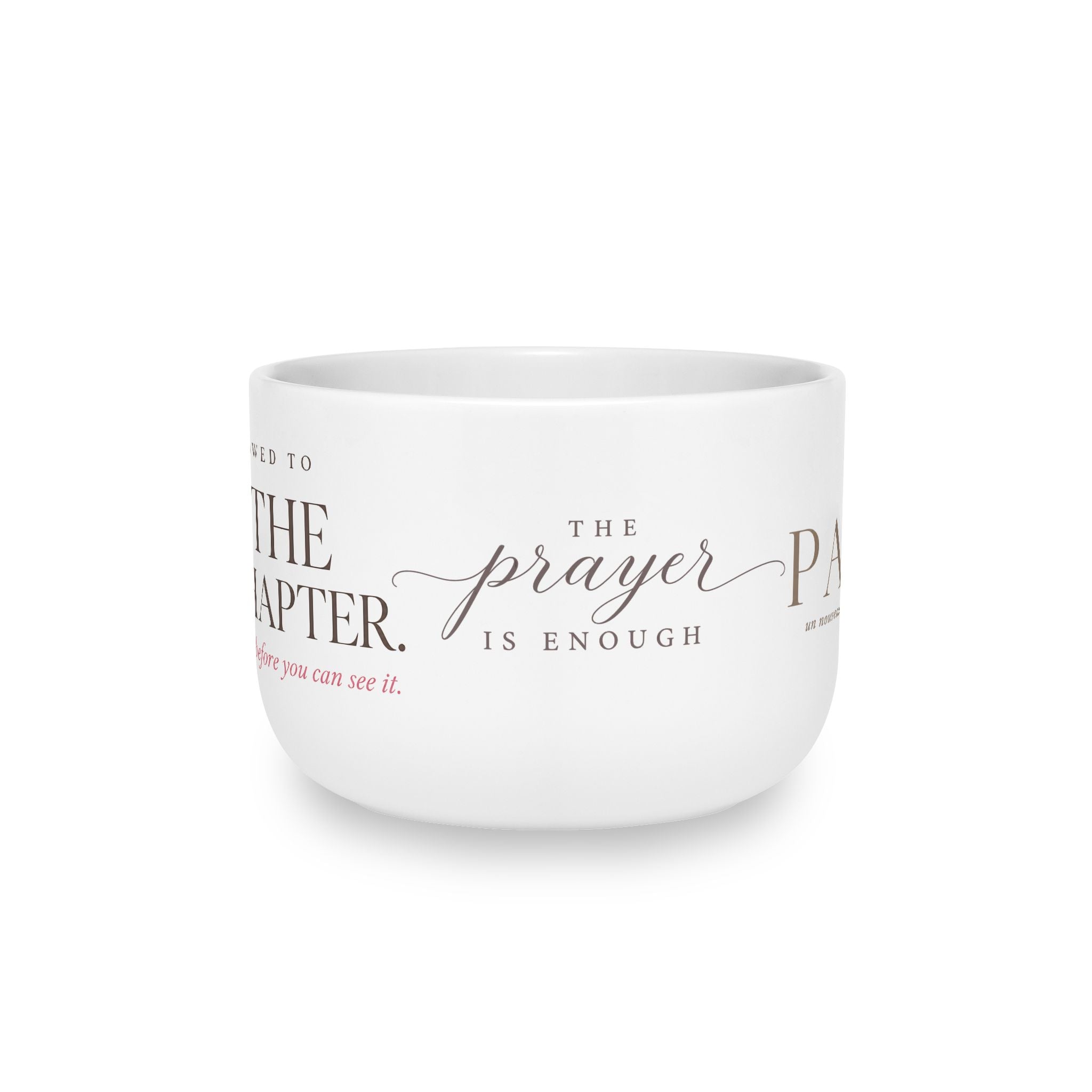 Inspirational Prayer Ceramic Latte Mug — 25oz Large Religious Coffee Cup
