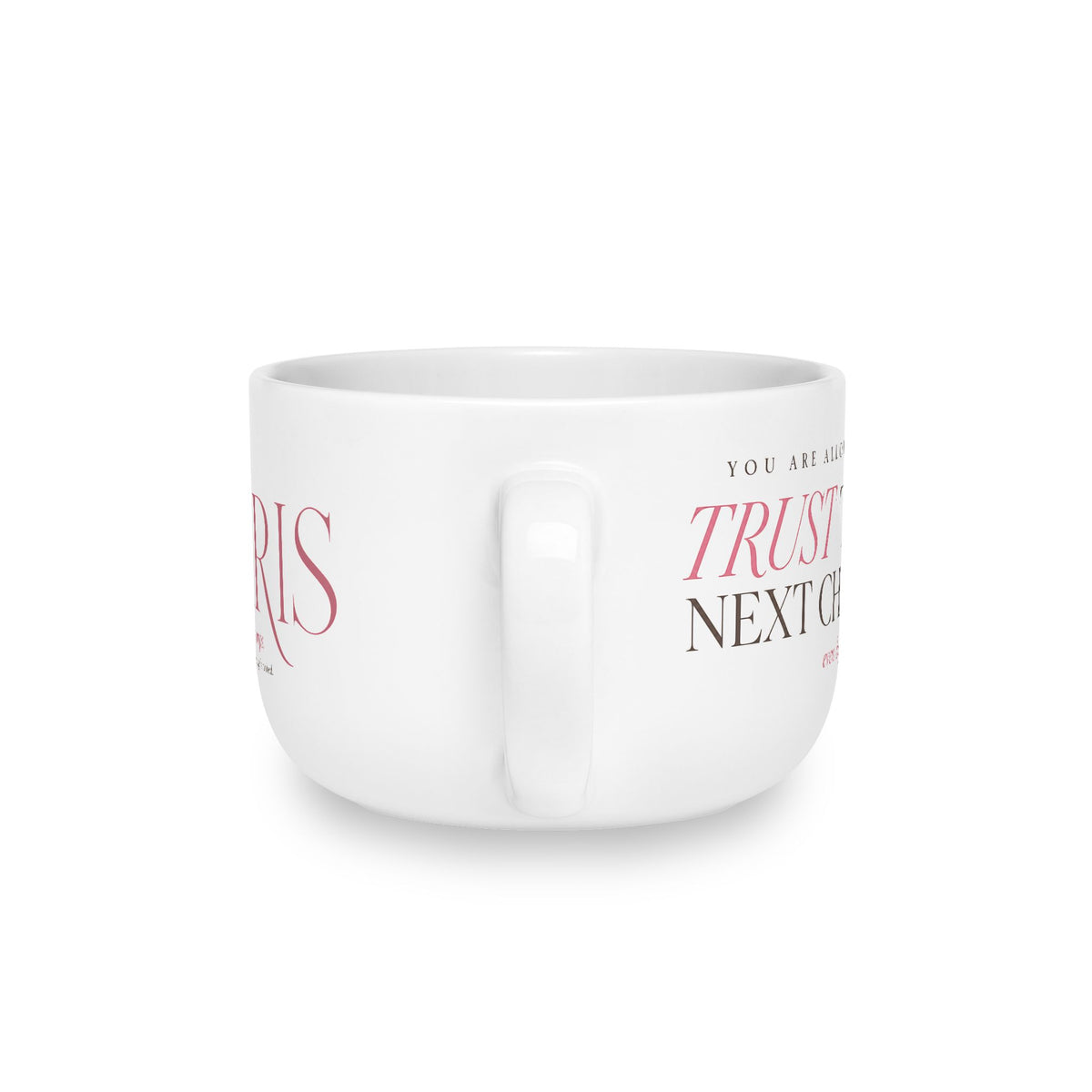 Inspirational Prayer Ceramic Latte Mug — 25oz Large Religious Coffee Cup