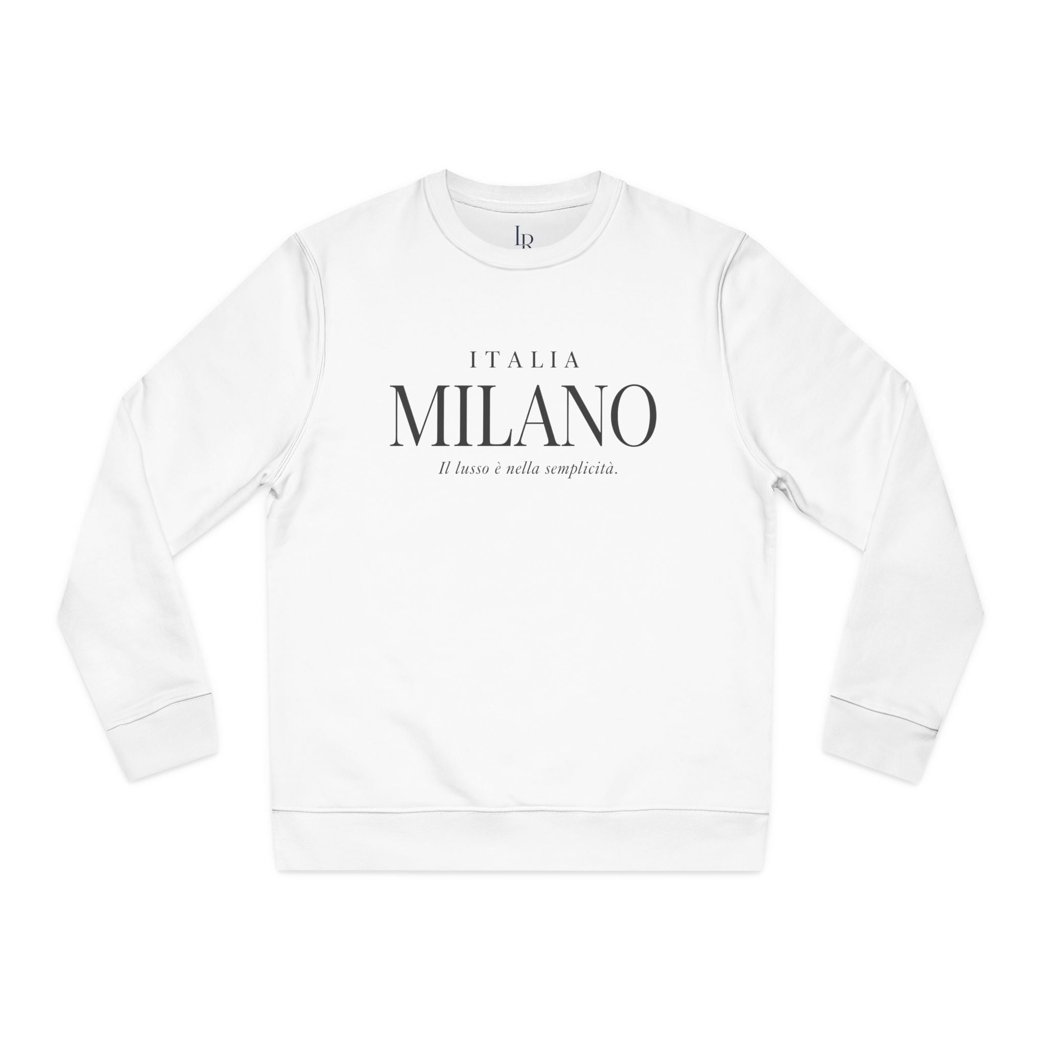 Milano Italia Crewneck Sweatshirt — Minimal Italian Travel Graphic