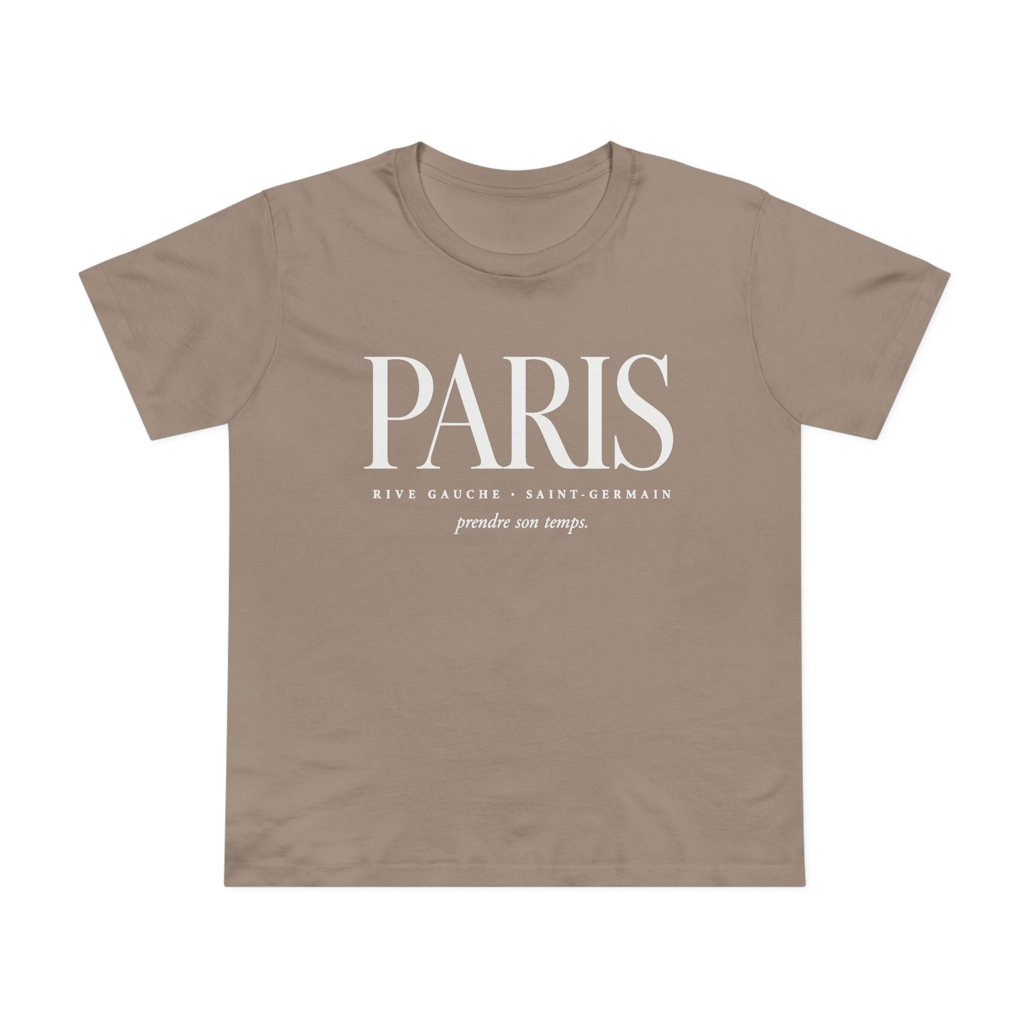 Paris Women’s Tee — Vintage French Typography Maple T-Shirt