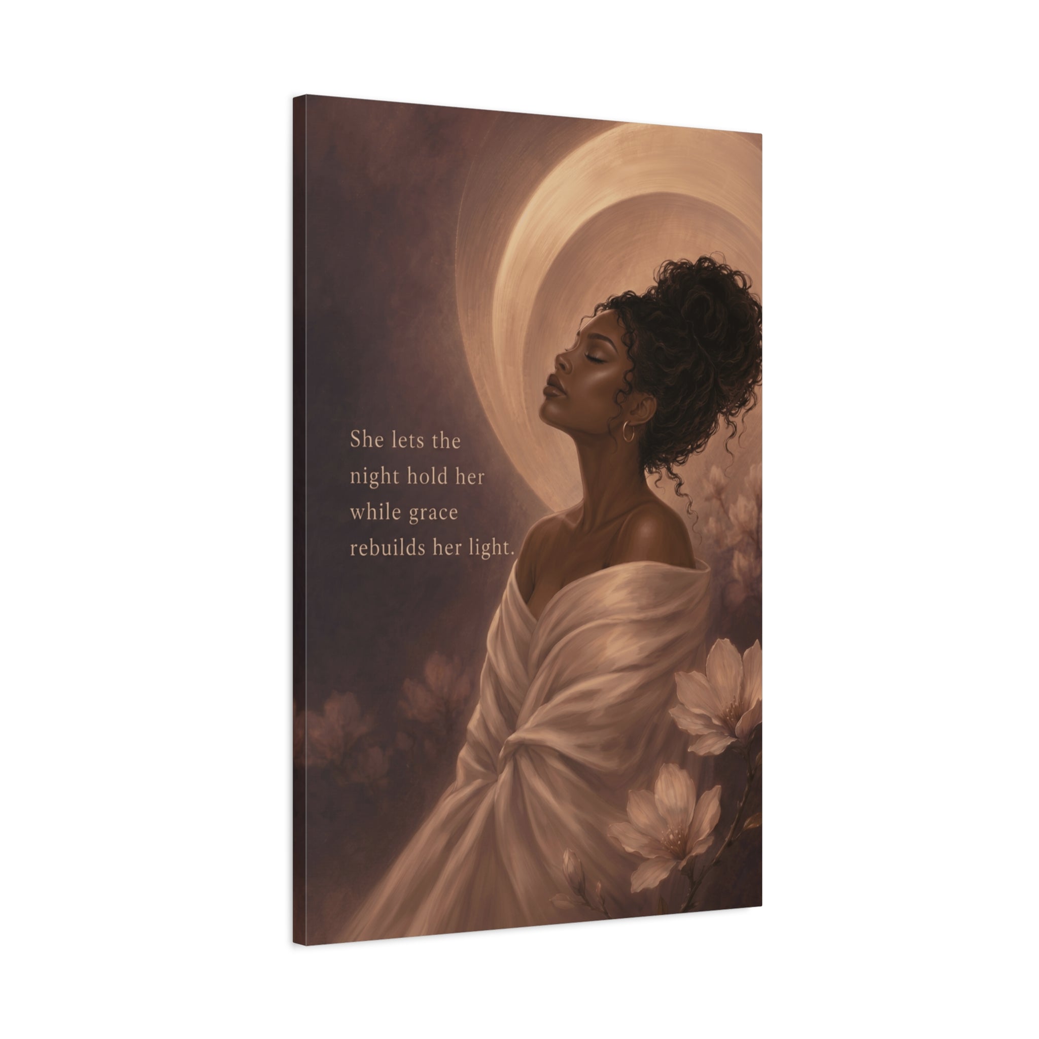 Grace Rebuilds Her Light | Inspirational Bedroom Wall Art