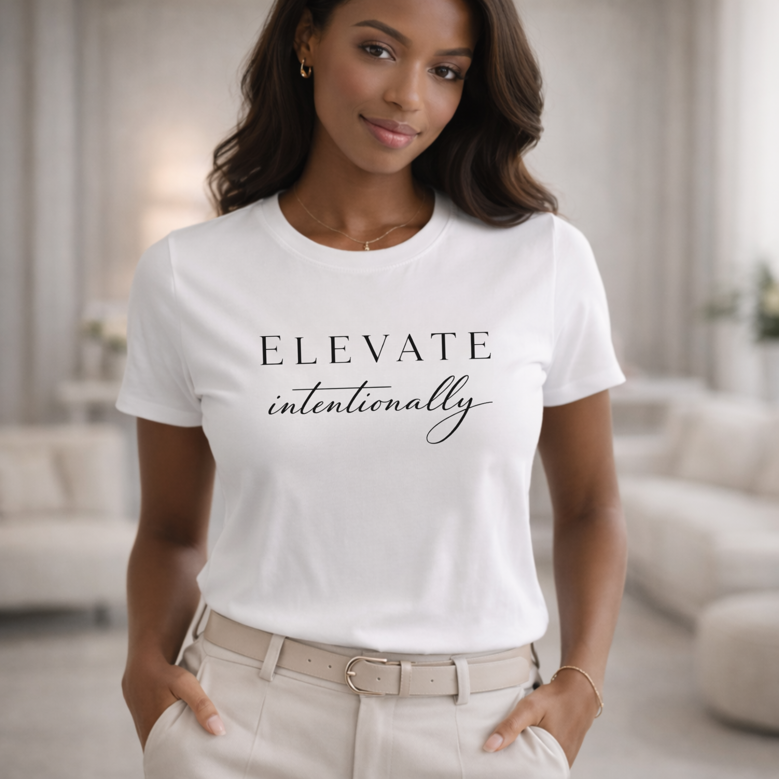 "Elevate Intentionally" Everyday Tee