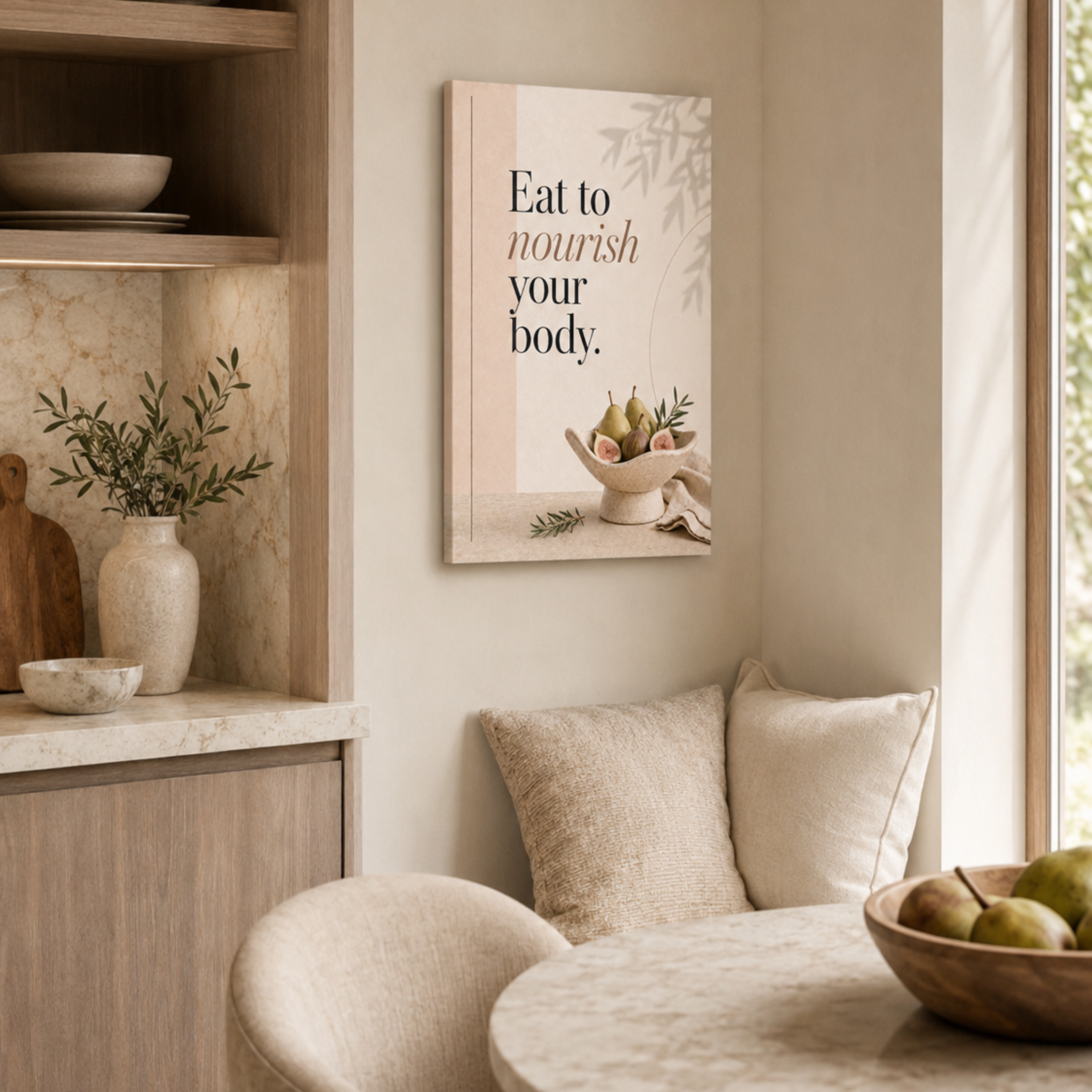 "Eat to Nourish" | Canvas Wall Art