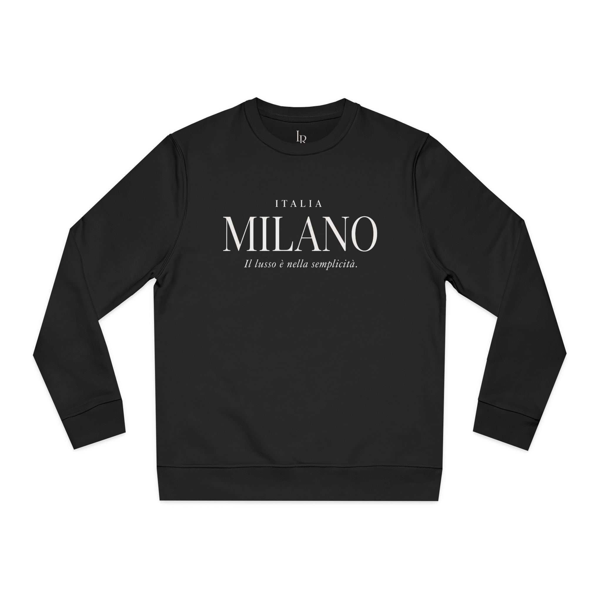 Milano Italia Crewneck Sweatshirt — Minimal Italian Travel Graphic