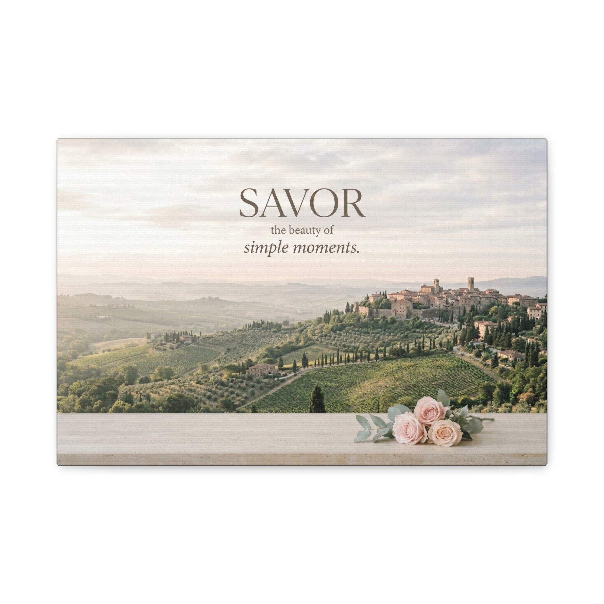 "Savor the Beauty" Canvas Wall Art