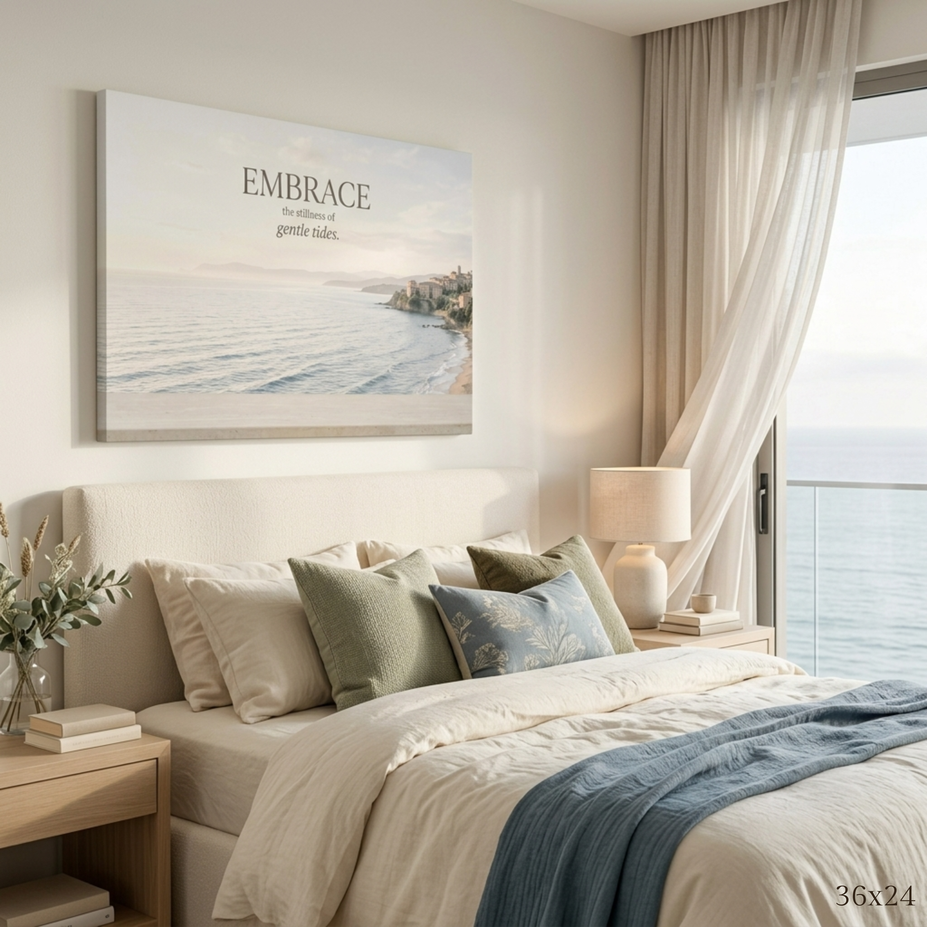 "Gentle Tides" Canvas Wall Art