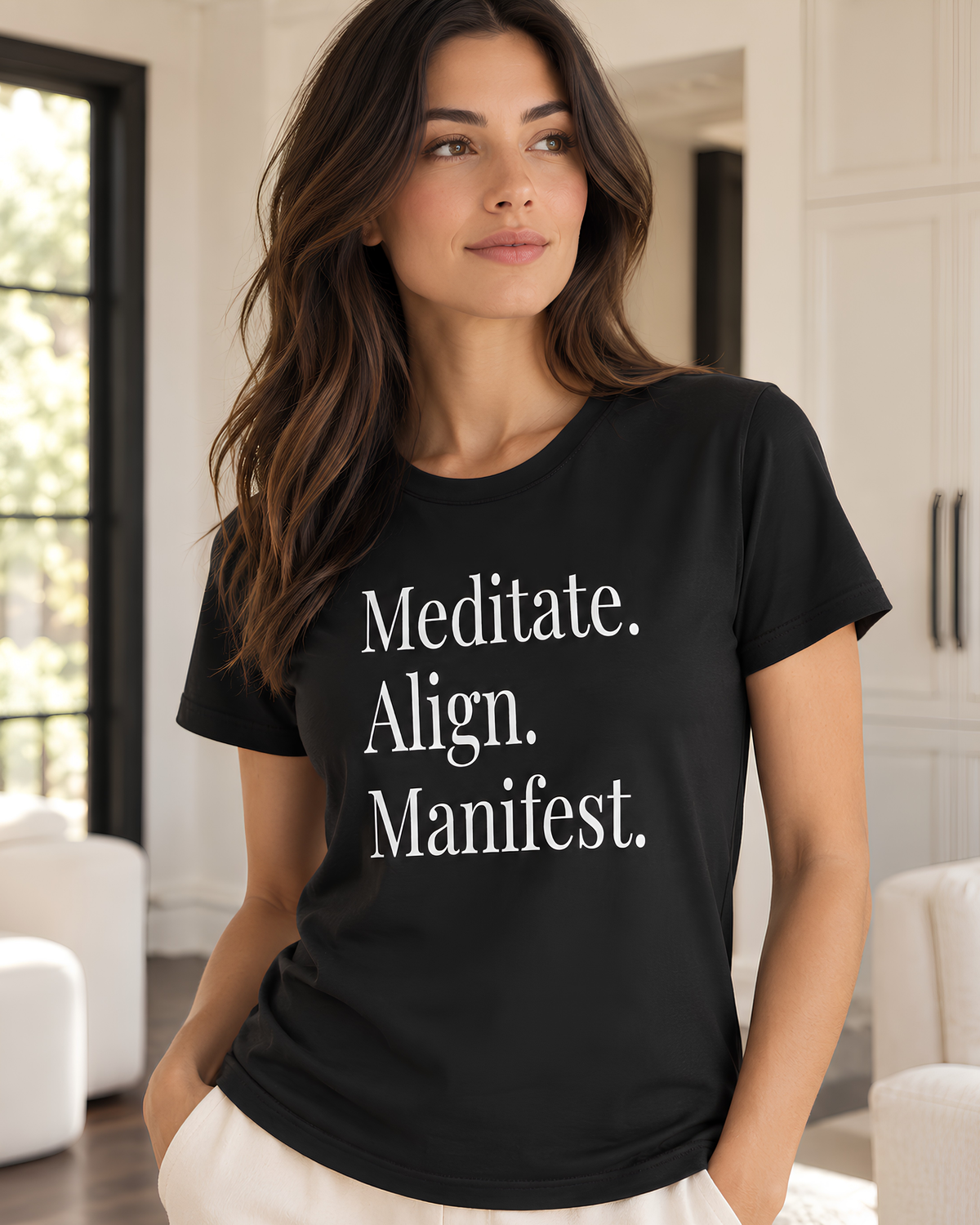 Meditate. Align. Manifest. Tee