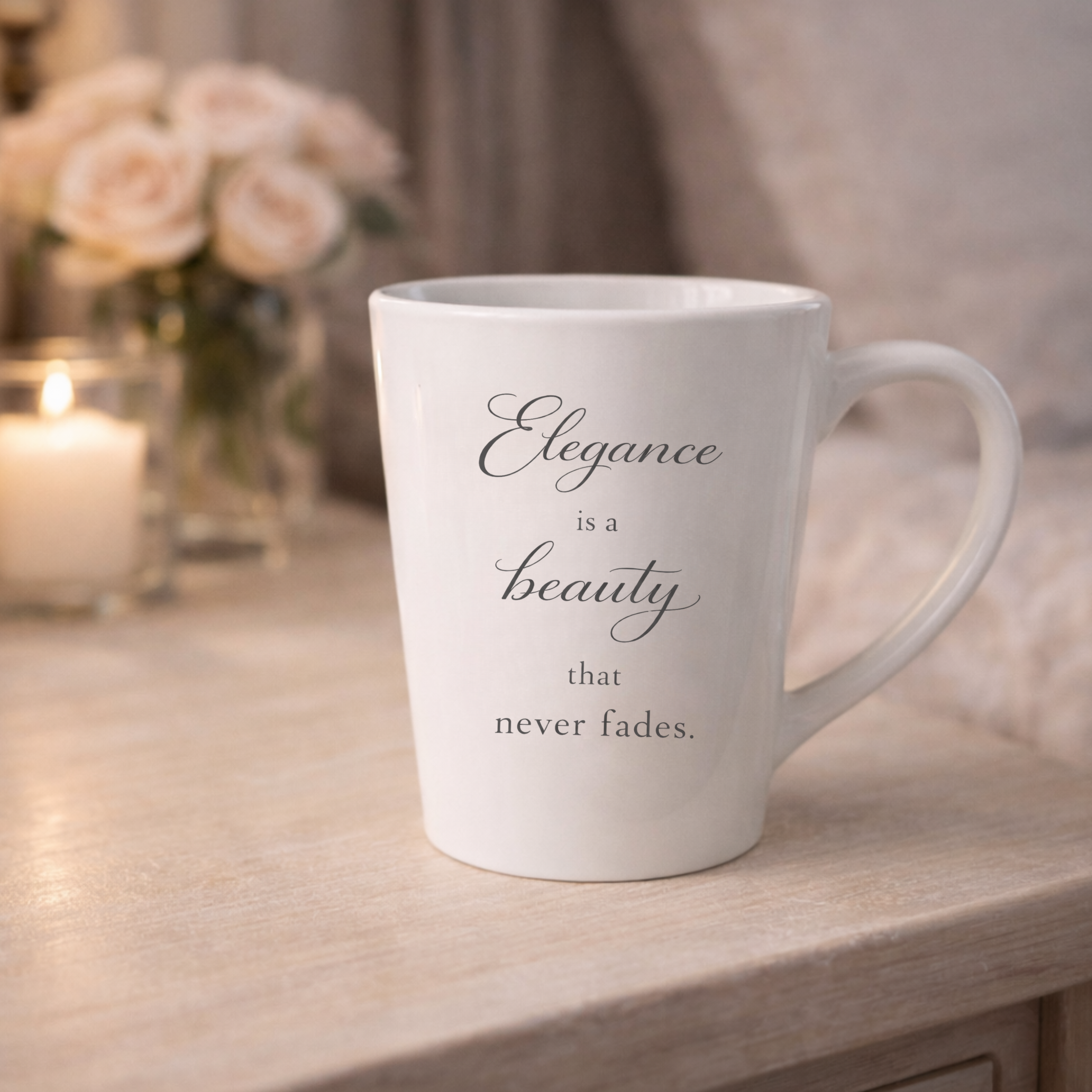 "Elegance is a Beauty" Mugs