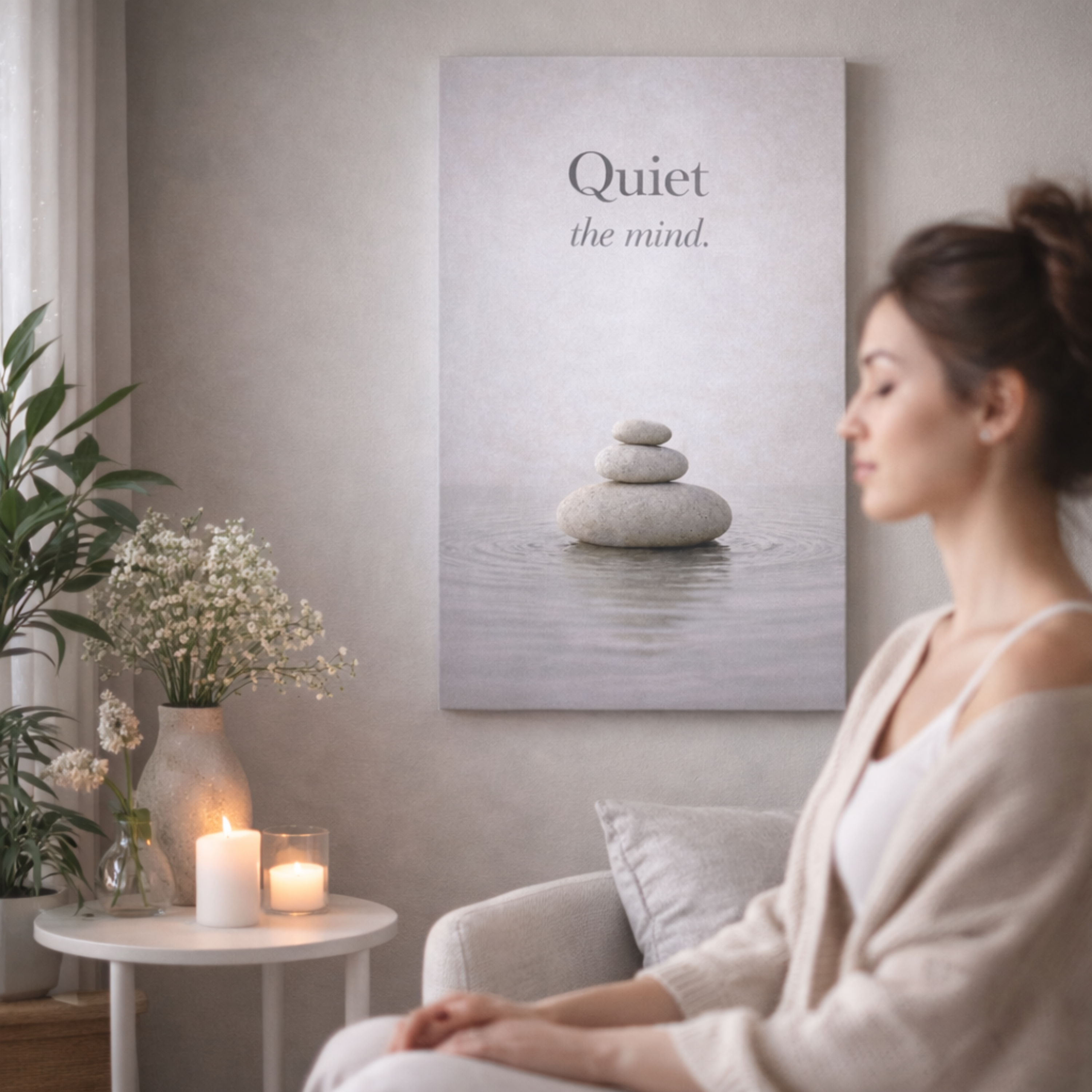 "Quiet the Mind" Canvas Wall Art