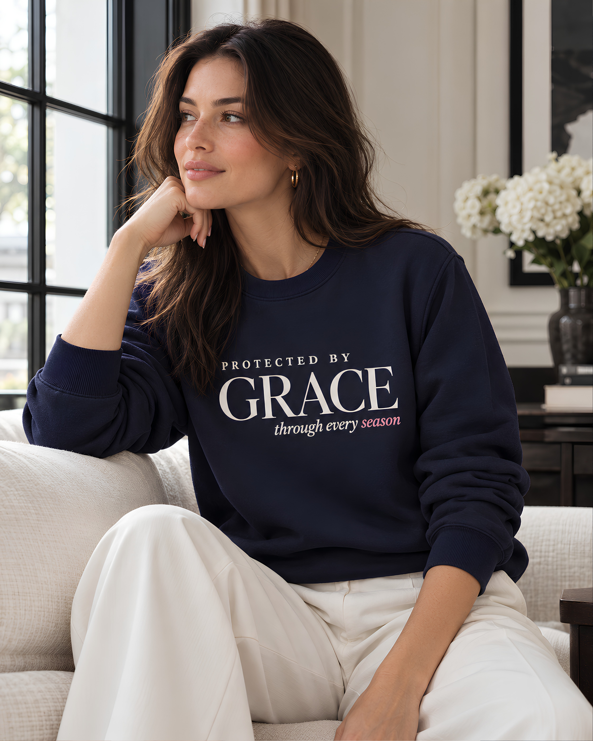 Meaningful Christian graphic apparel and faith-inspired gifts for women from Living Redesigned.