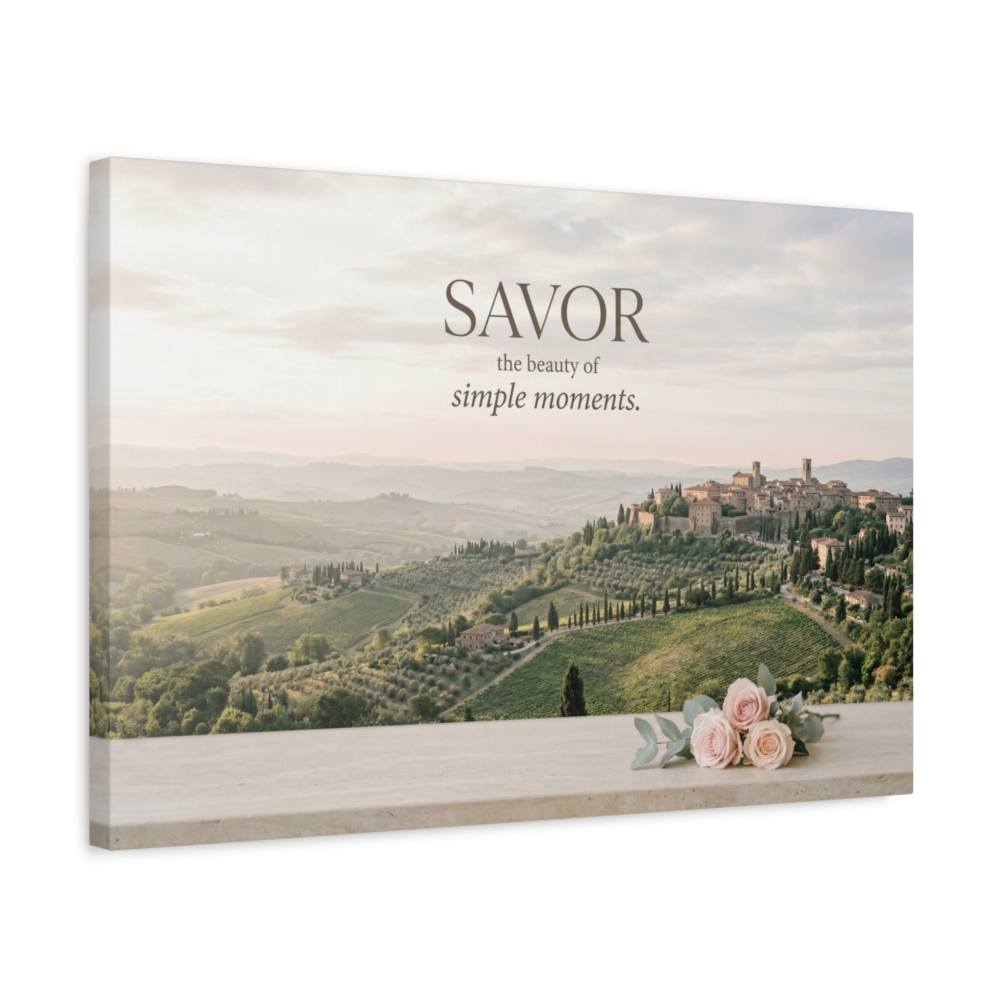 "Savor the Beauty" Canvas Wall Art