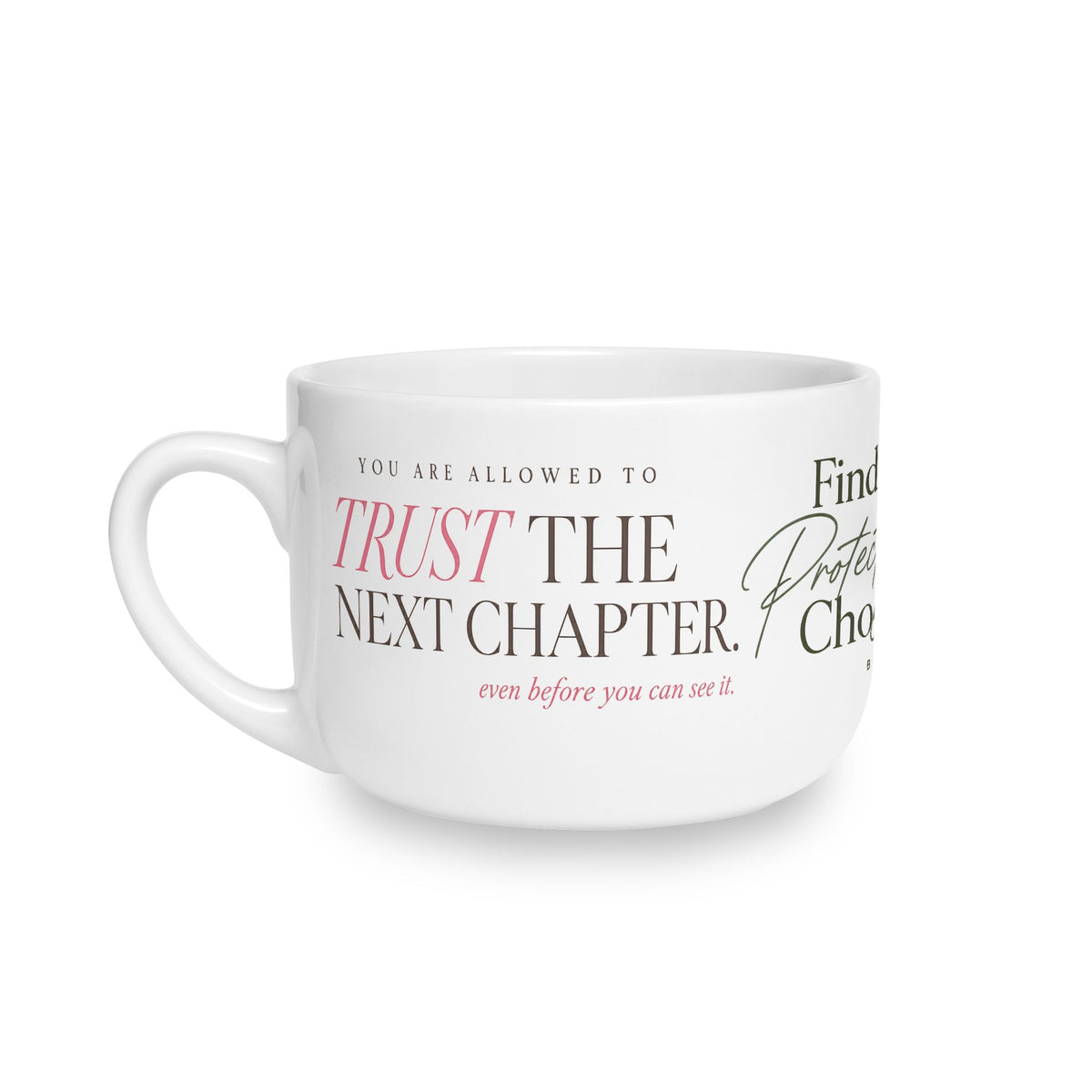 Inspirational Prayer Ceramic Latte Mug — 25oz Large Religious Coffee Cup