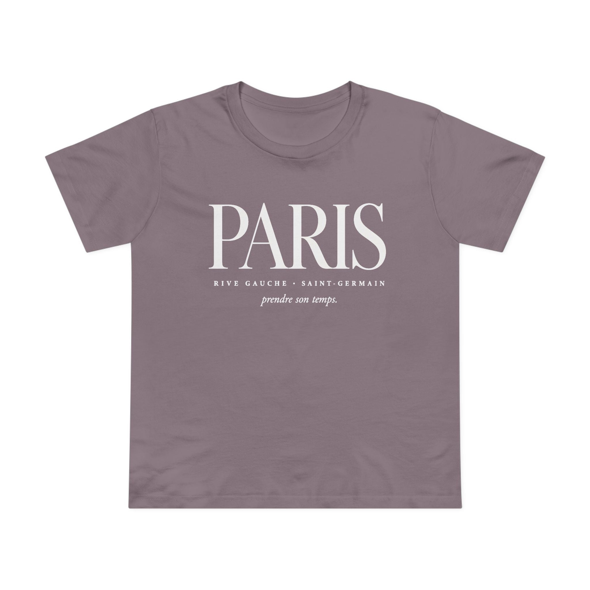Paris Women’s Tee — Vintage French Typography Maple T-Shirt