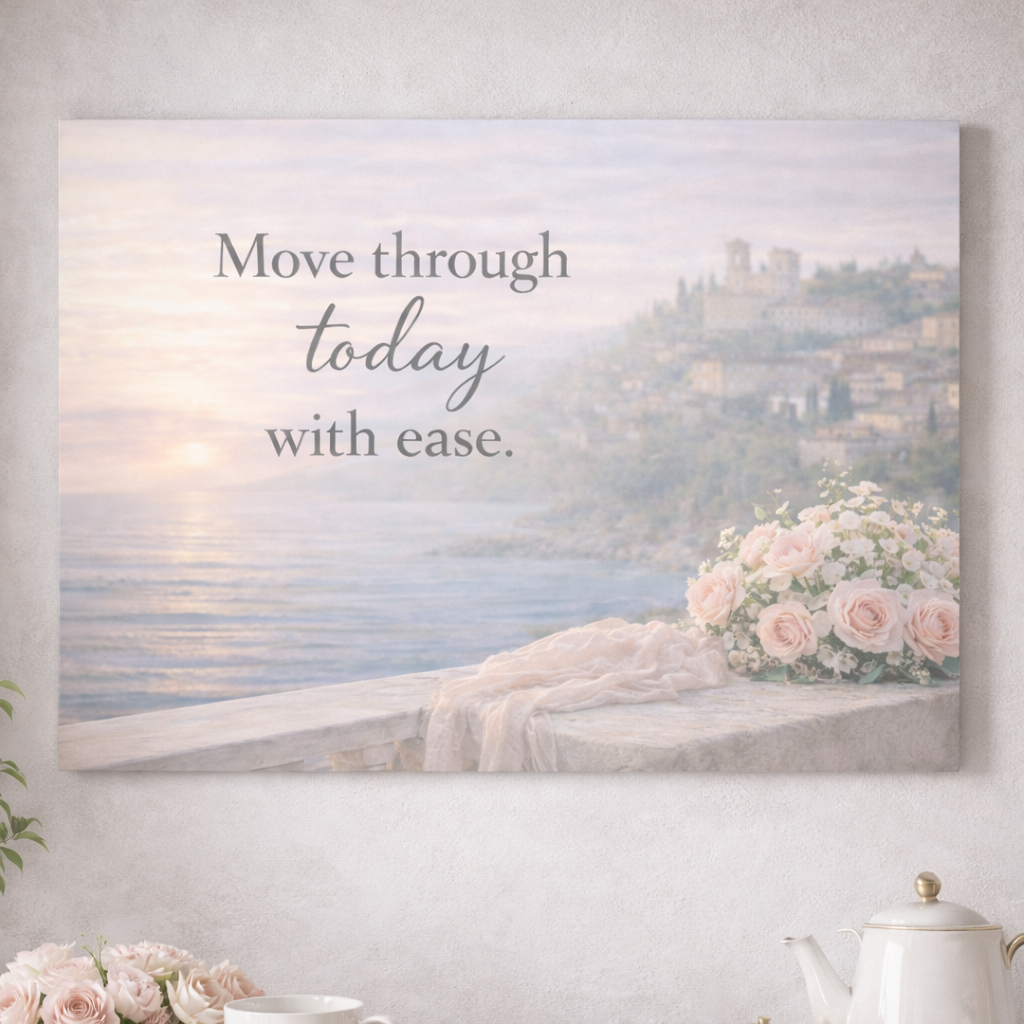 "Move Through Today" Canvas Wall Art