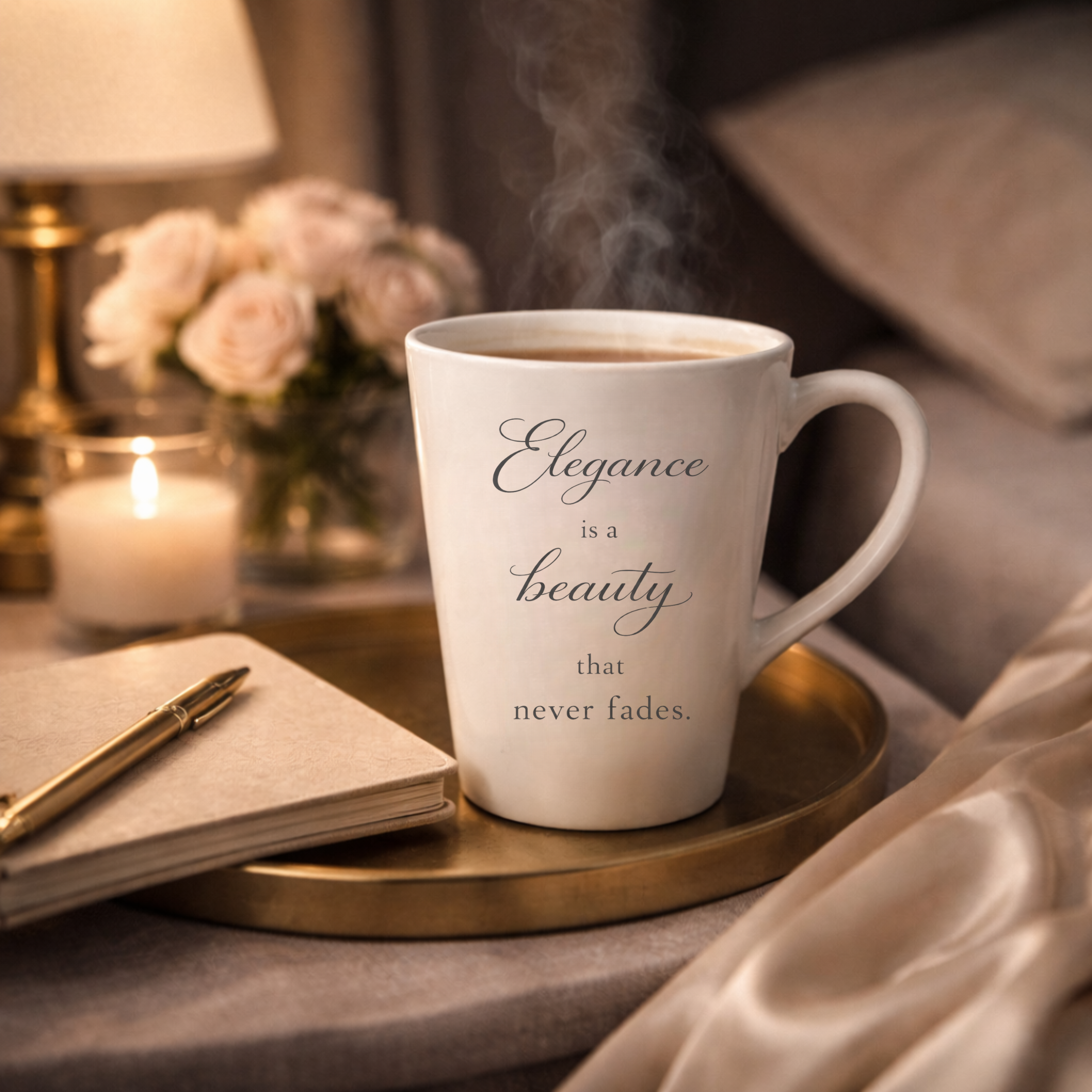 "Elegance is a Beauty" Mugs