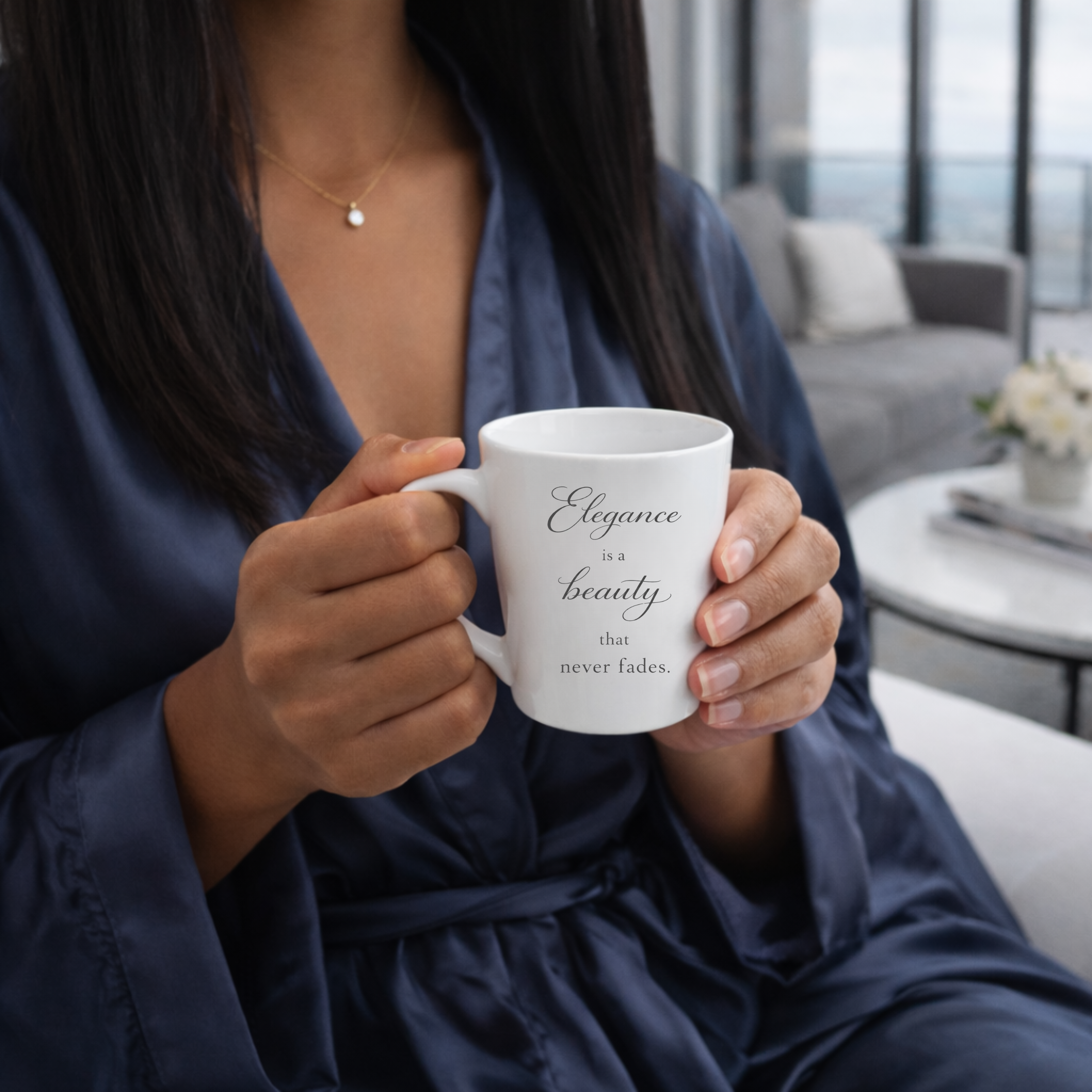 "Elegance is a Beauty" Mugs