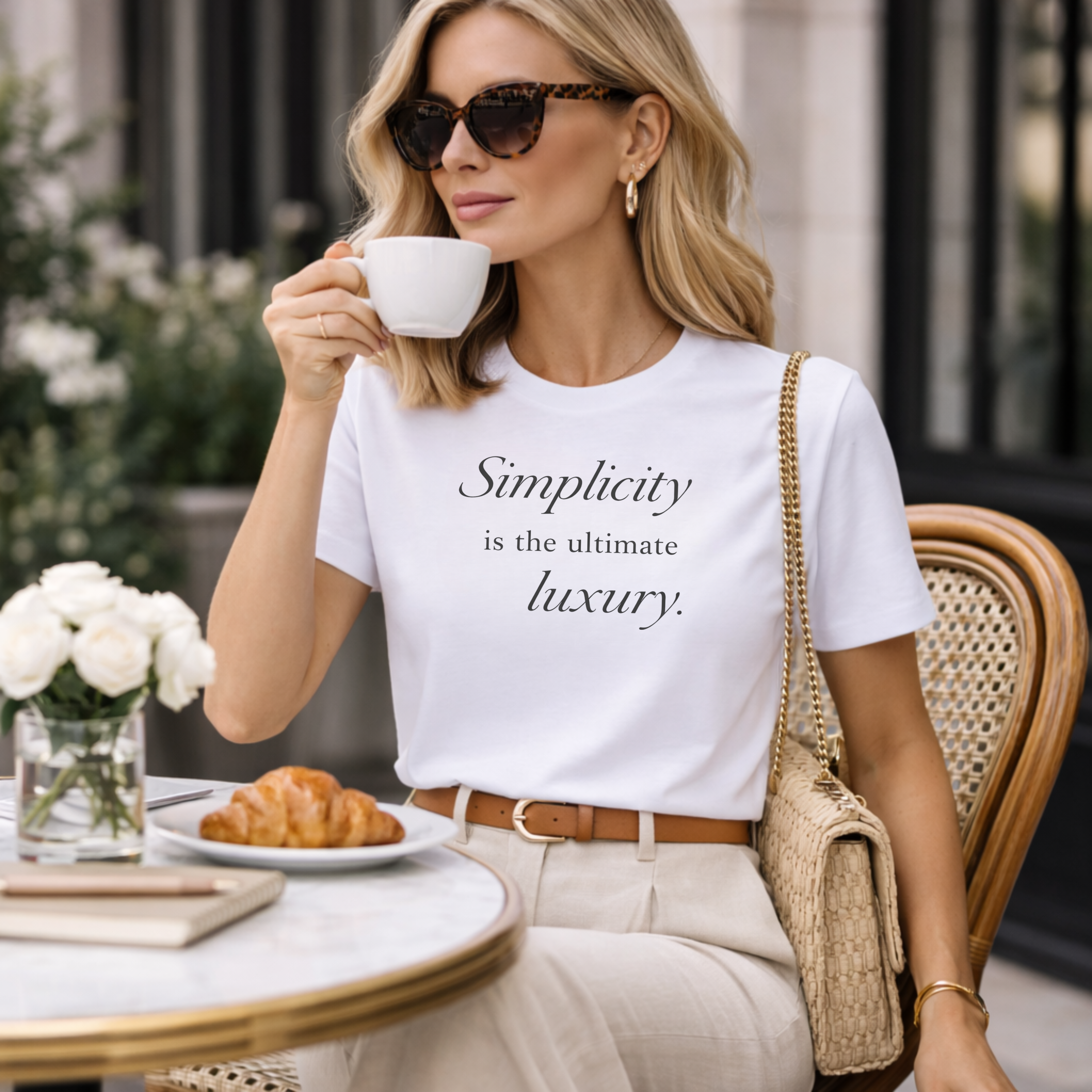 "Simplicity Is the Ultimate Luxury" T-Shirt