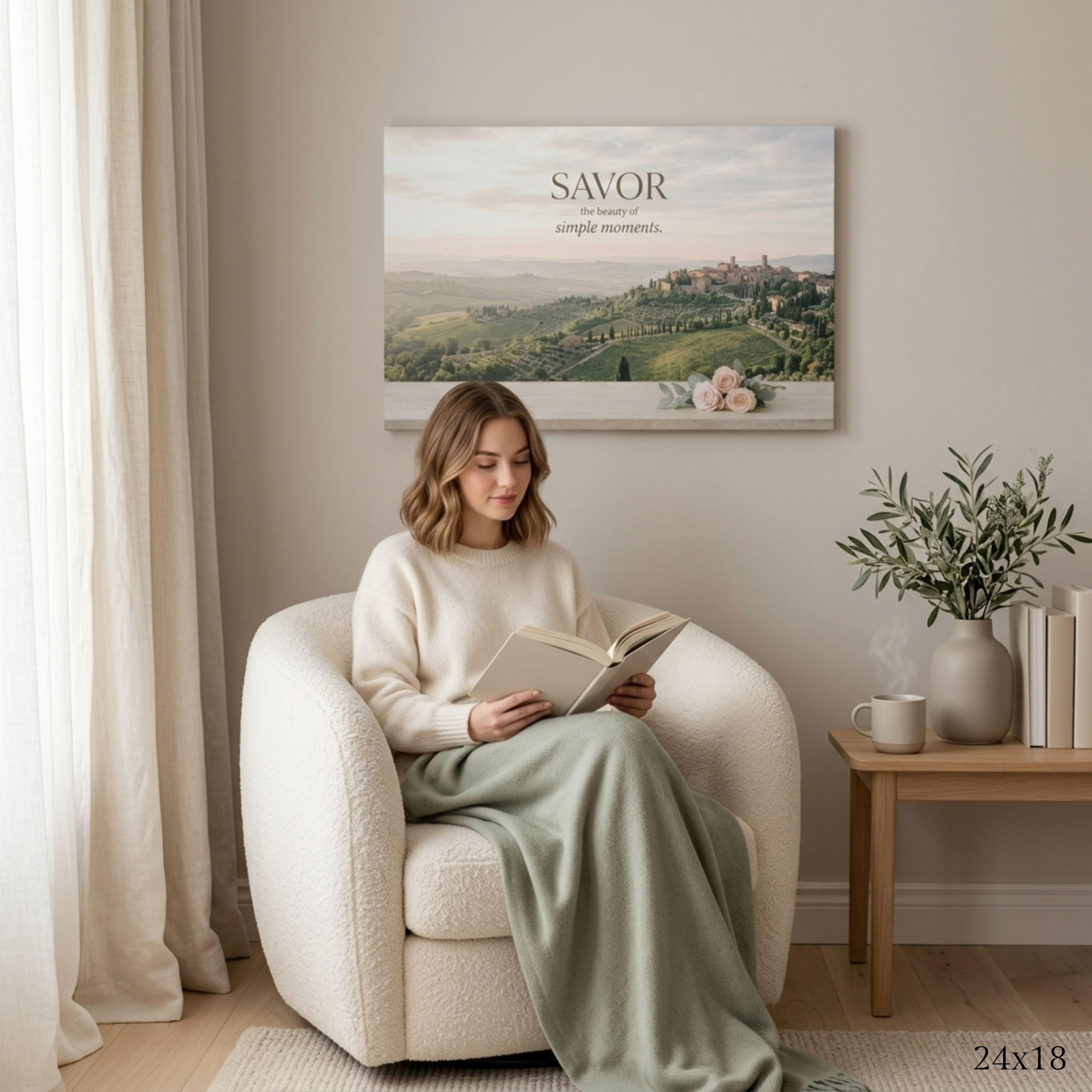 "Savor the Beauty" Canvas Wall Art