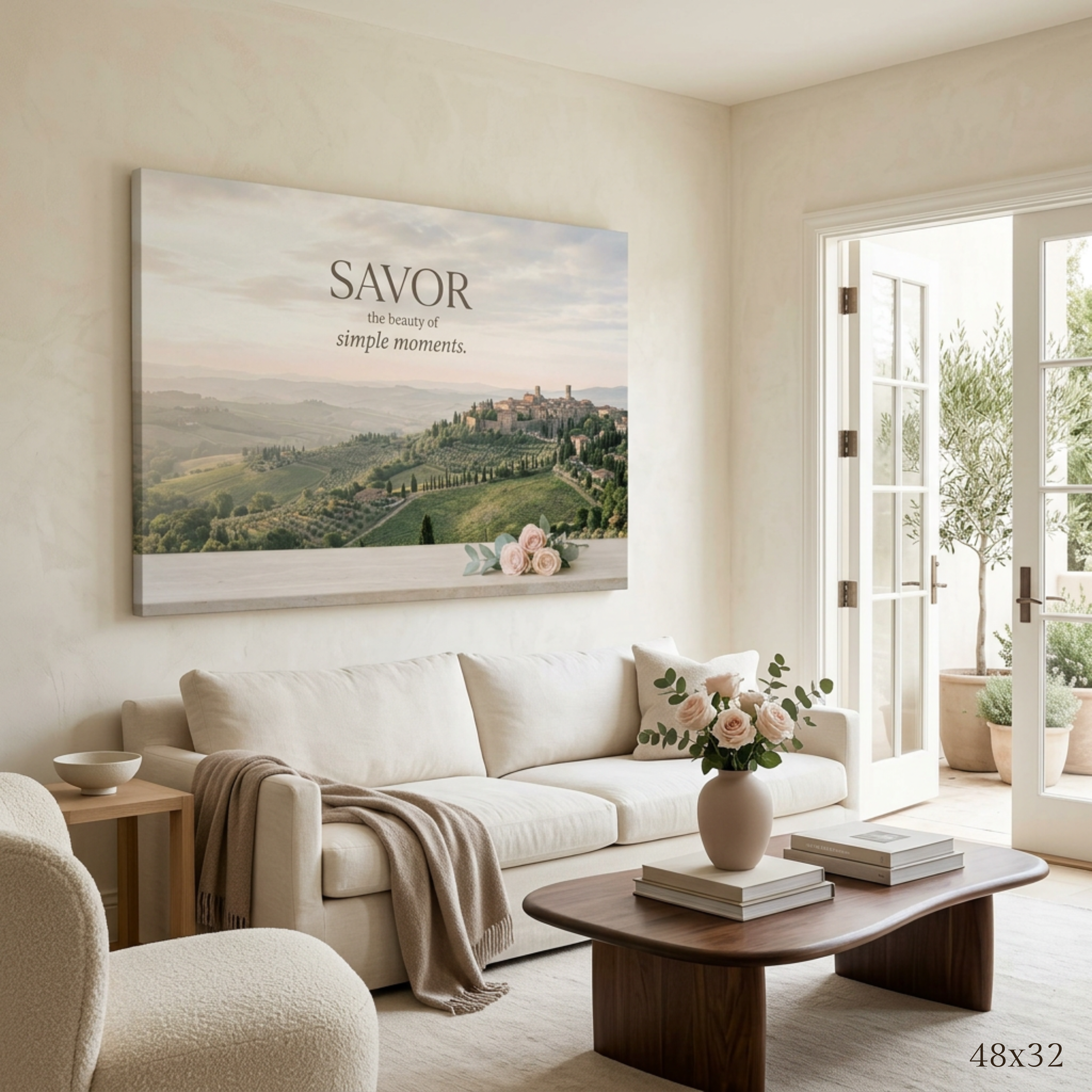 "Savor the Beauty" Canvas Wall Art