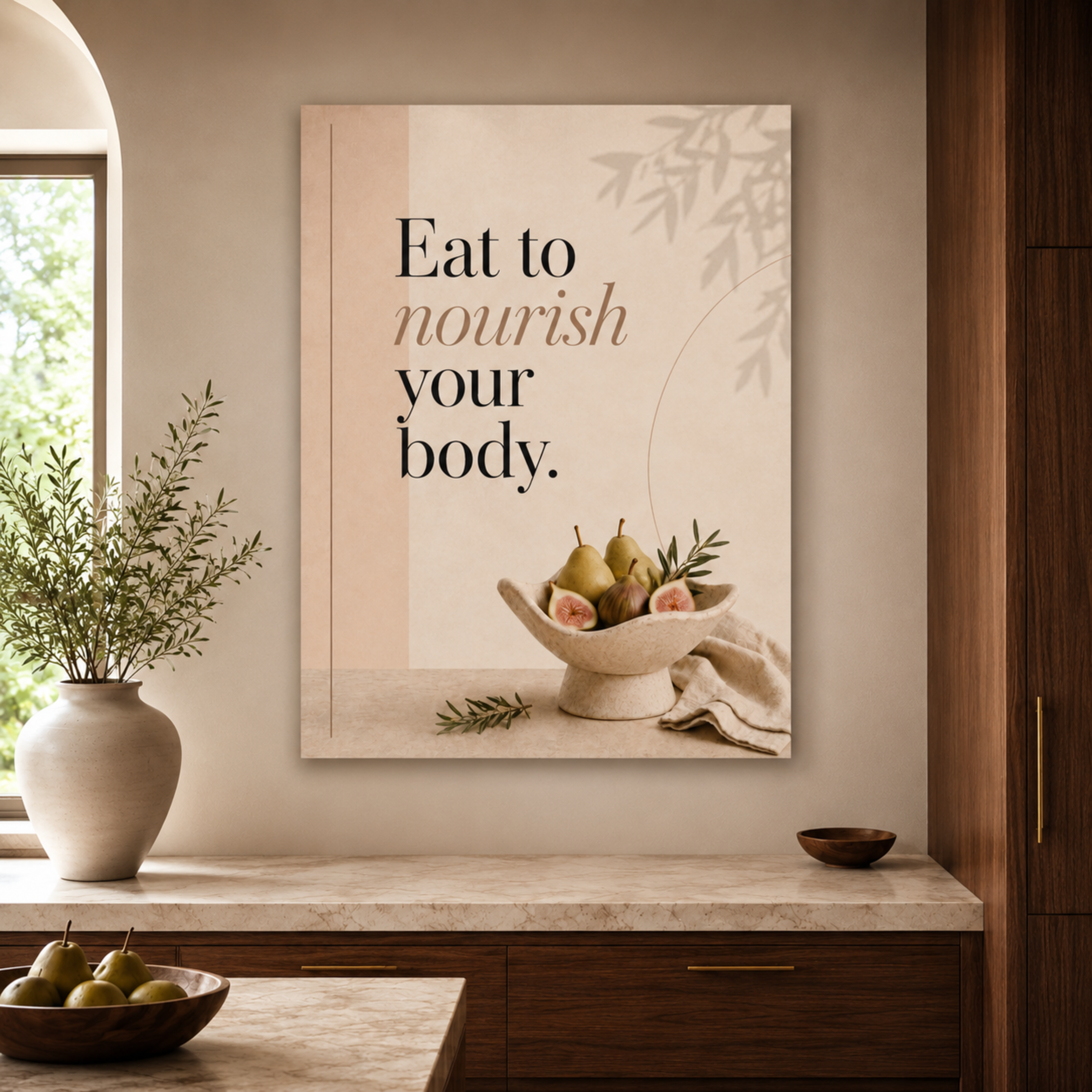 "Eat to Nourish" | Canvas Wall Art