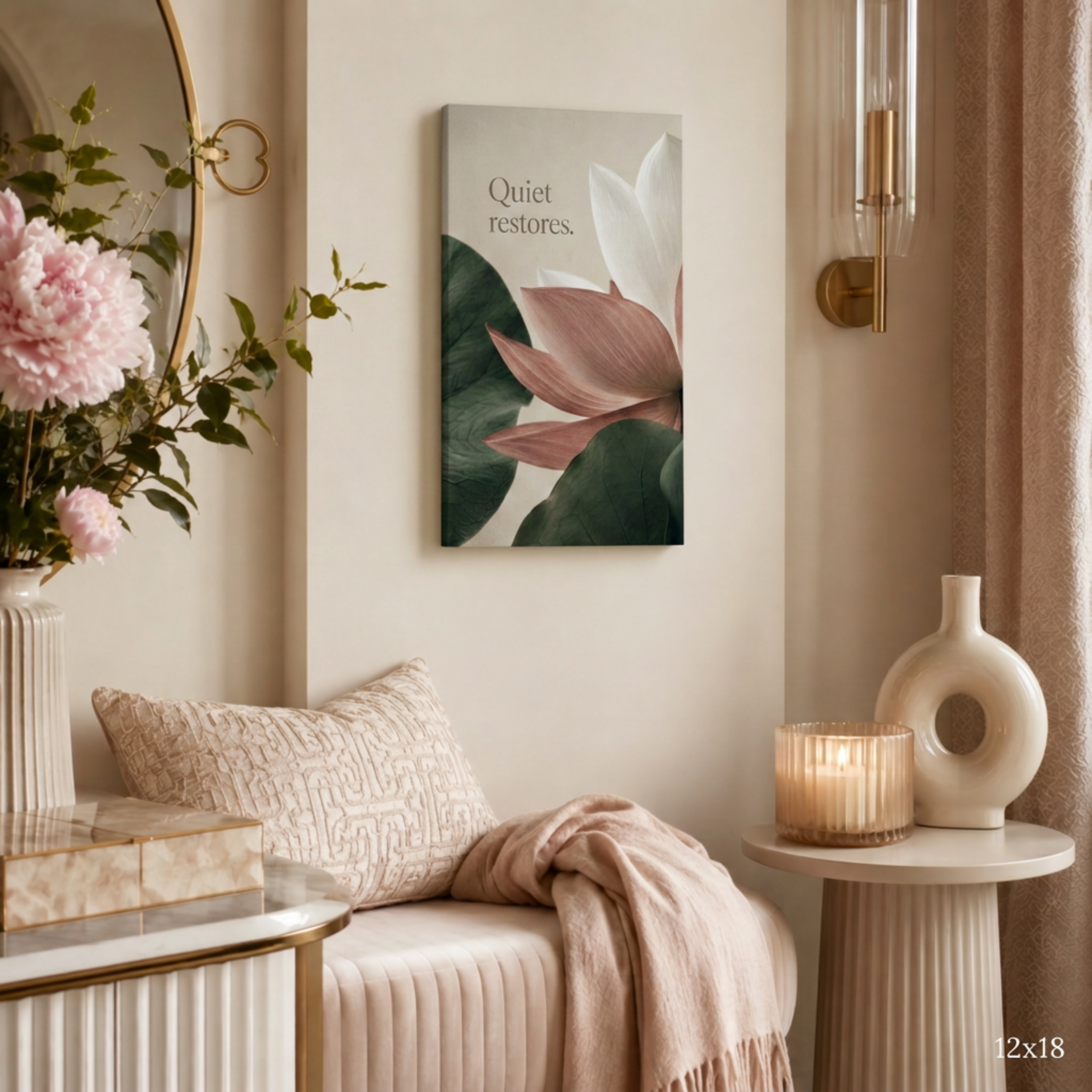 Quiet Restores | Wellness Spa Wall Art