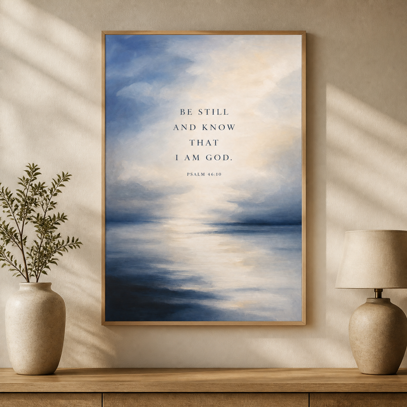 Know That I Am God Psalm 46:10 Wall Art