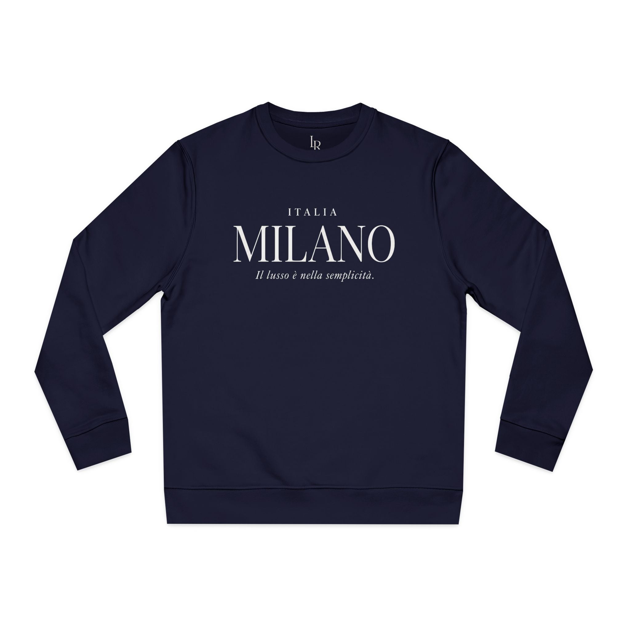 Milano Italia Crewneck Sweatshirt — Minimal Italian Travel Graphic