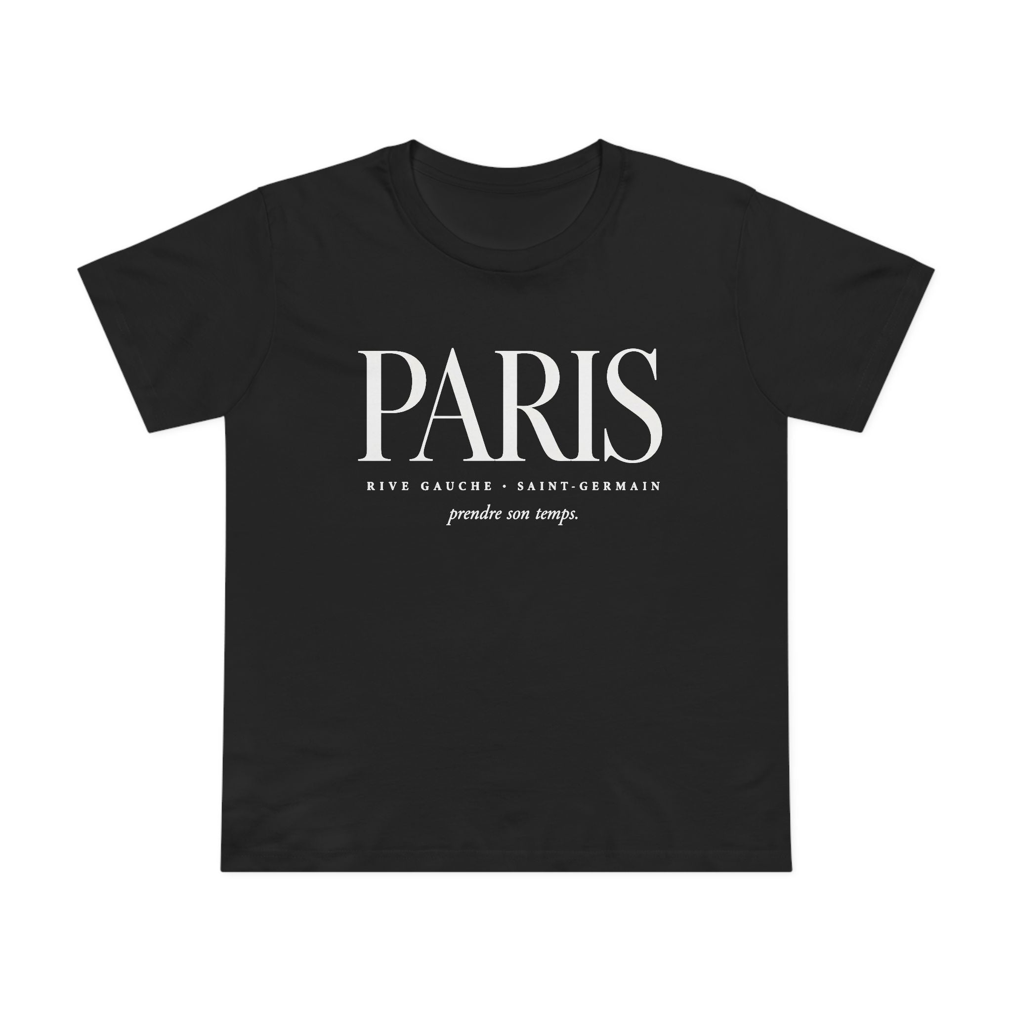 Paris Women’s Tee — Vintage French Typography Maple T-Shirt