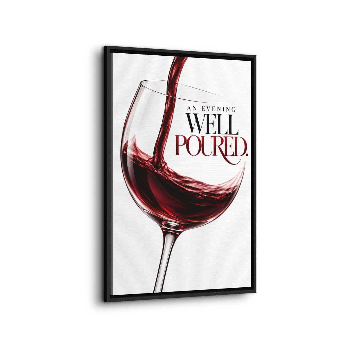 An Evening Well Poured | Kitchen Canvas Wall Art
