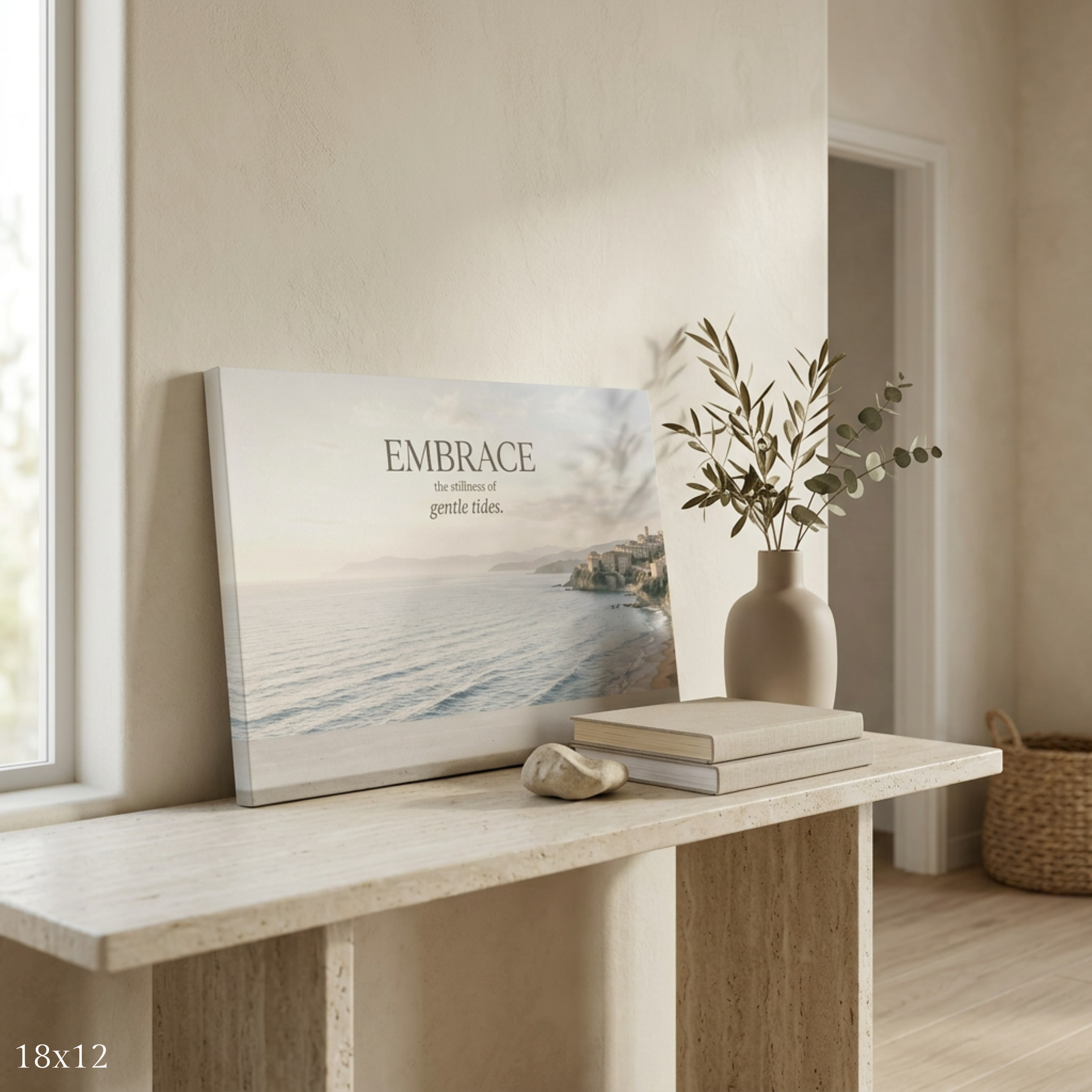 "Gentle Tides" Canvas Wall Art