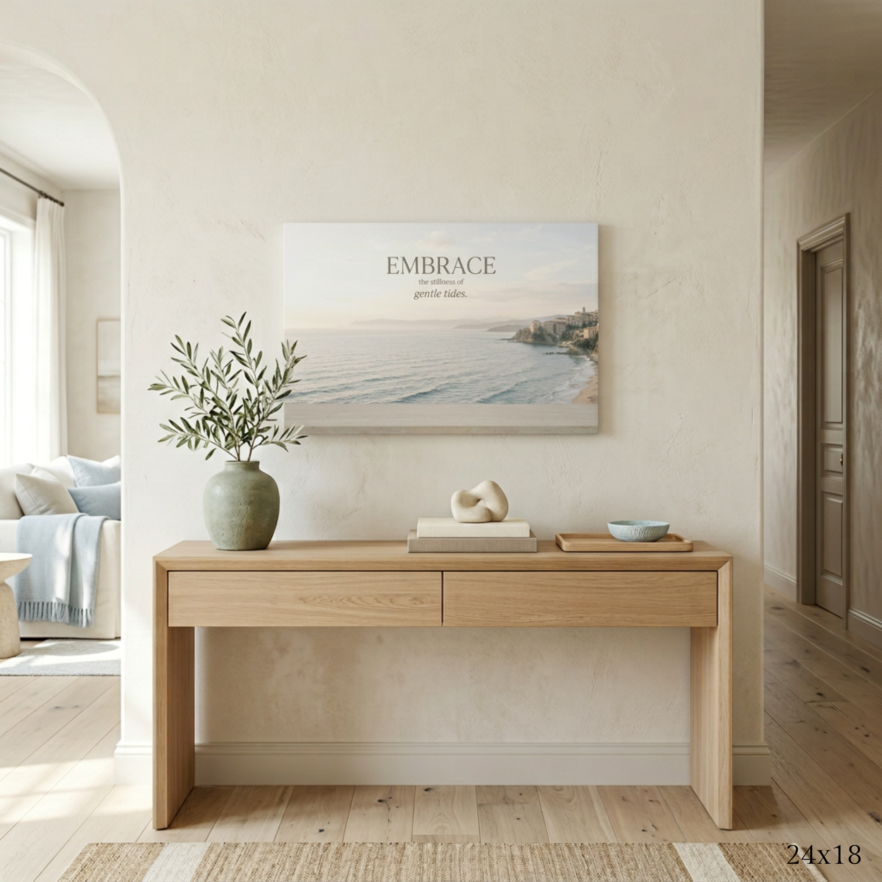 "Gentle Tides" Canvas Wall Art