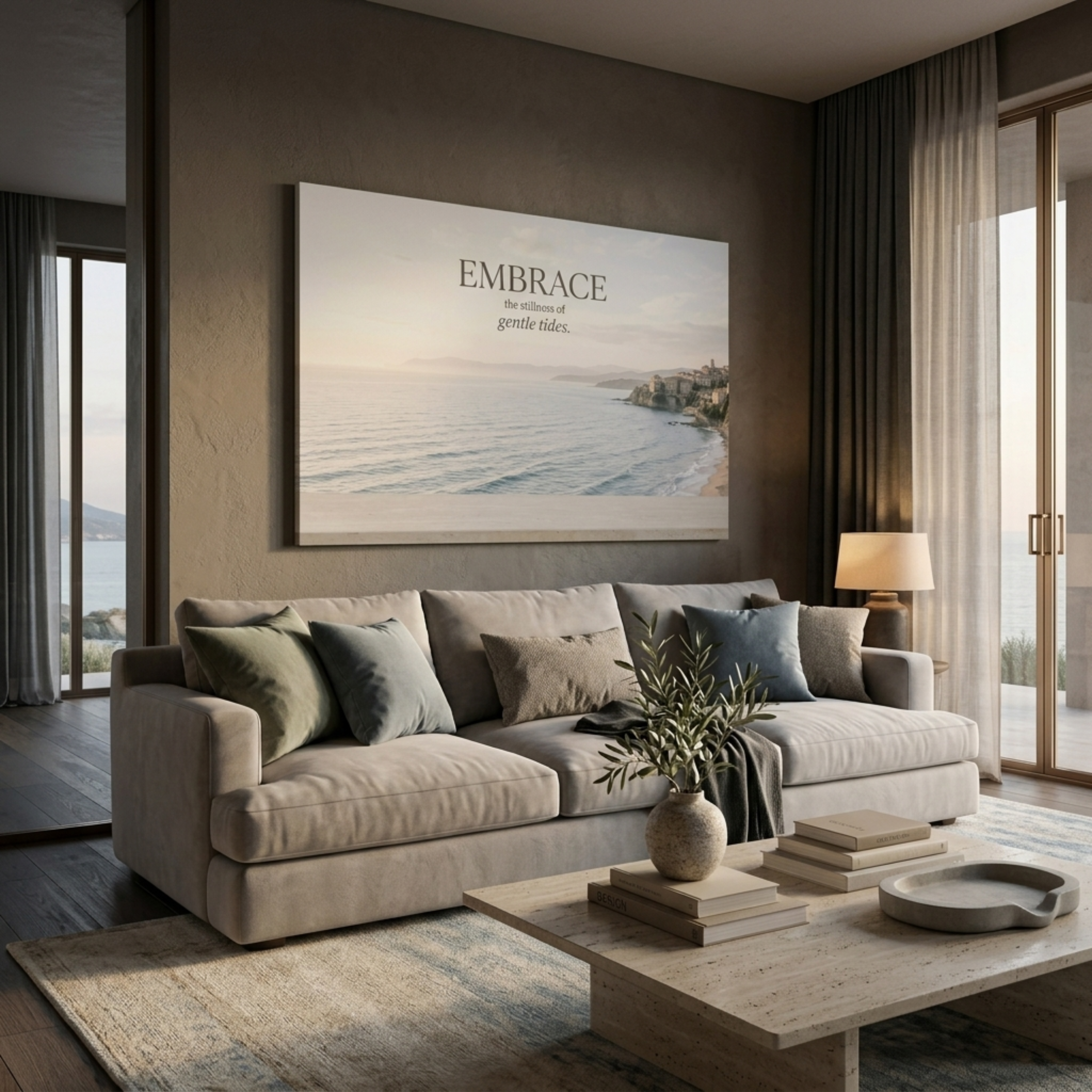 "Gentle Tides" Canvas Wall Art