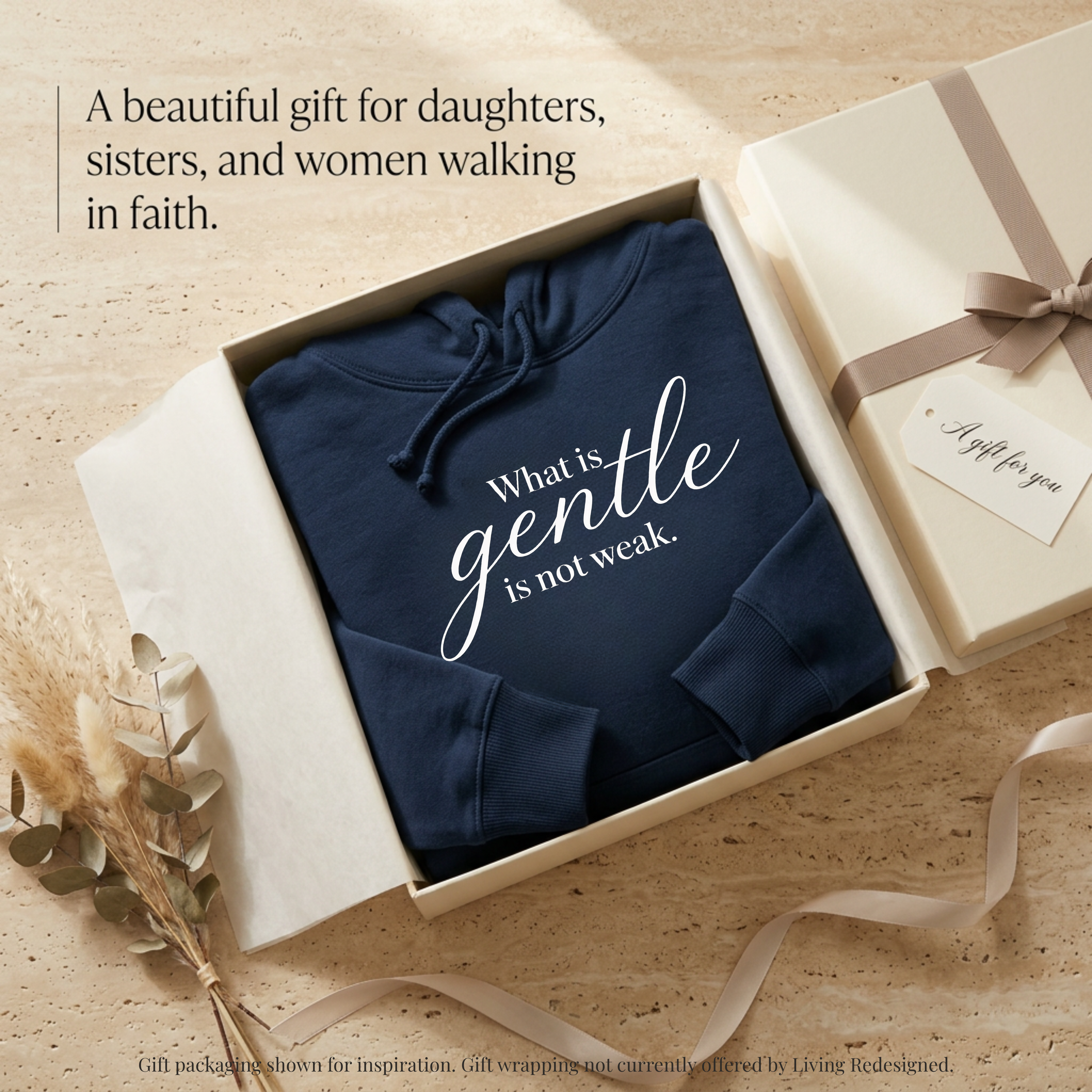 "Gentle Is Not Weak" Hoodie