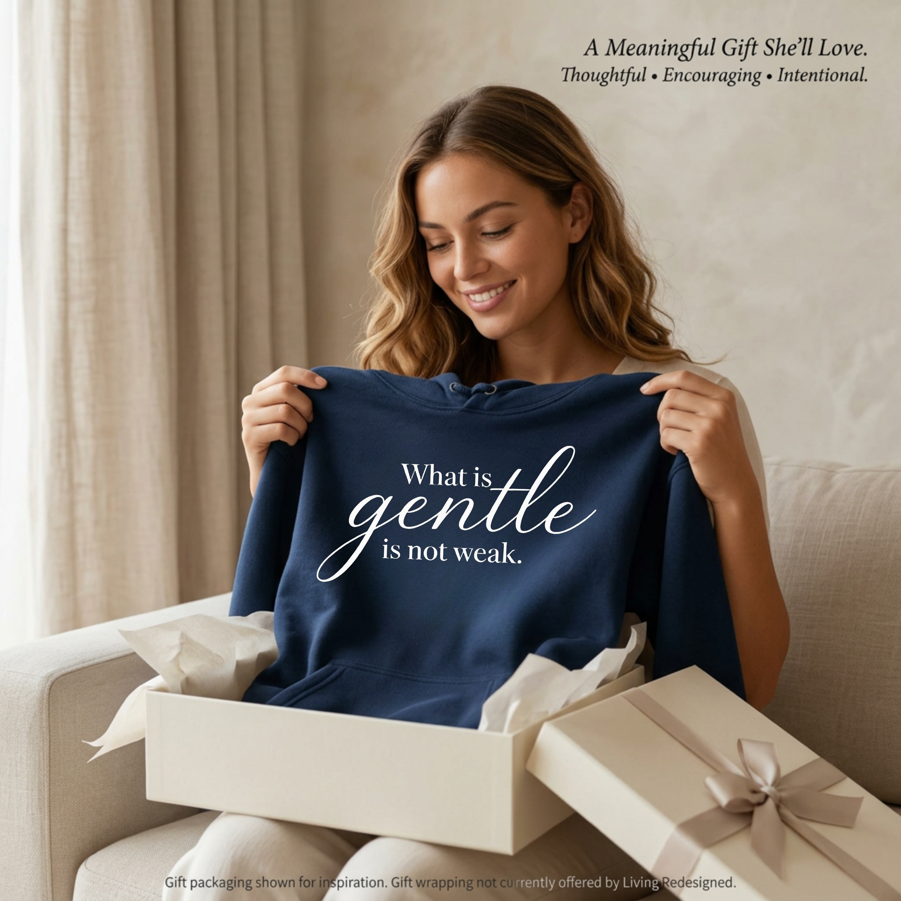 "Gentle Is Not Weak" Hoodie