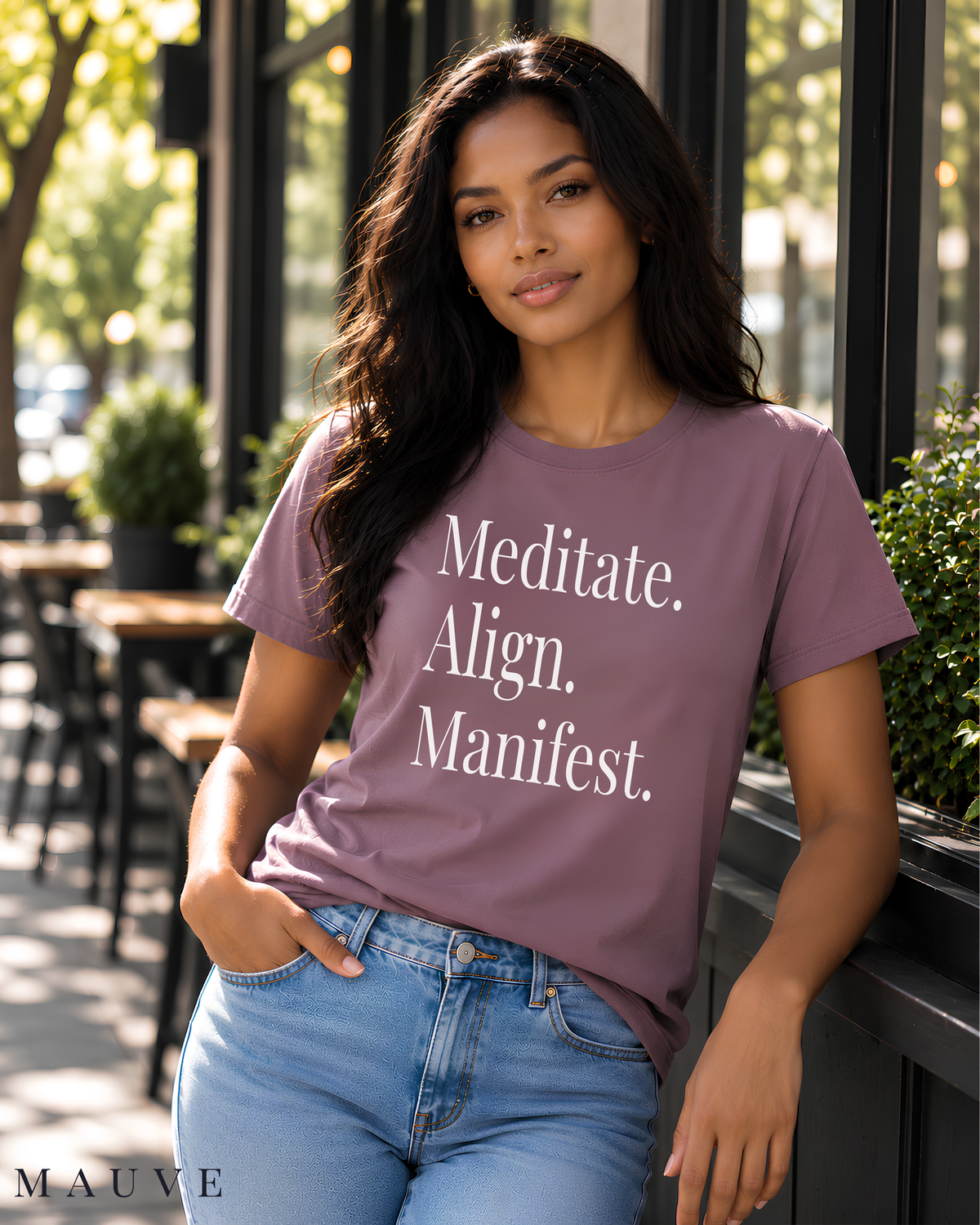 Meditate. Align. Manifest. Tee