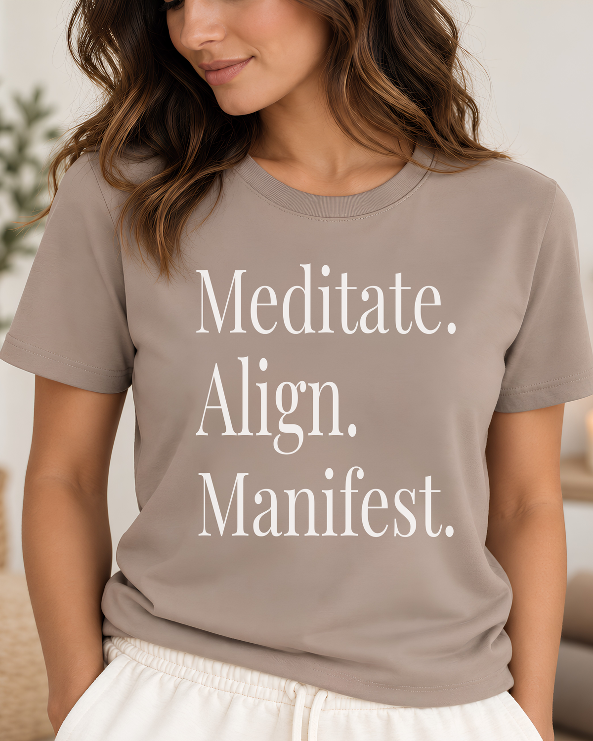 Meditate. Align. Manifest. Tee