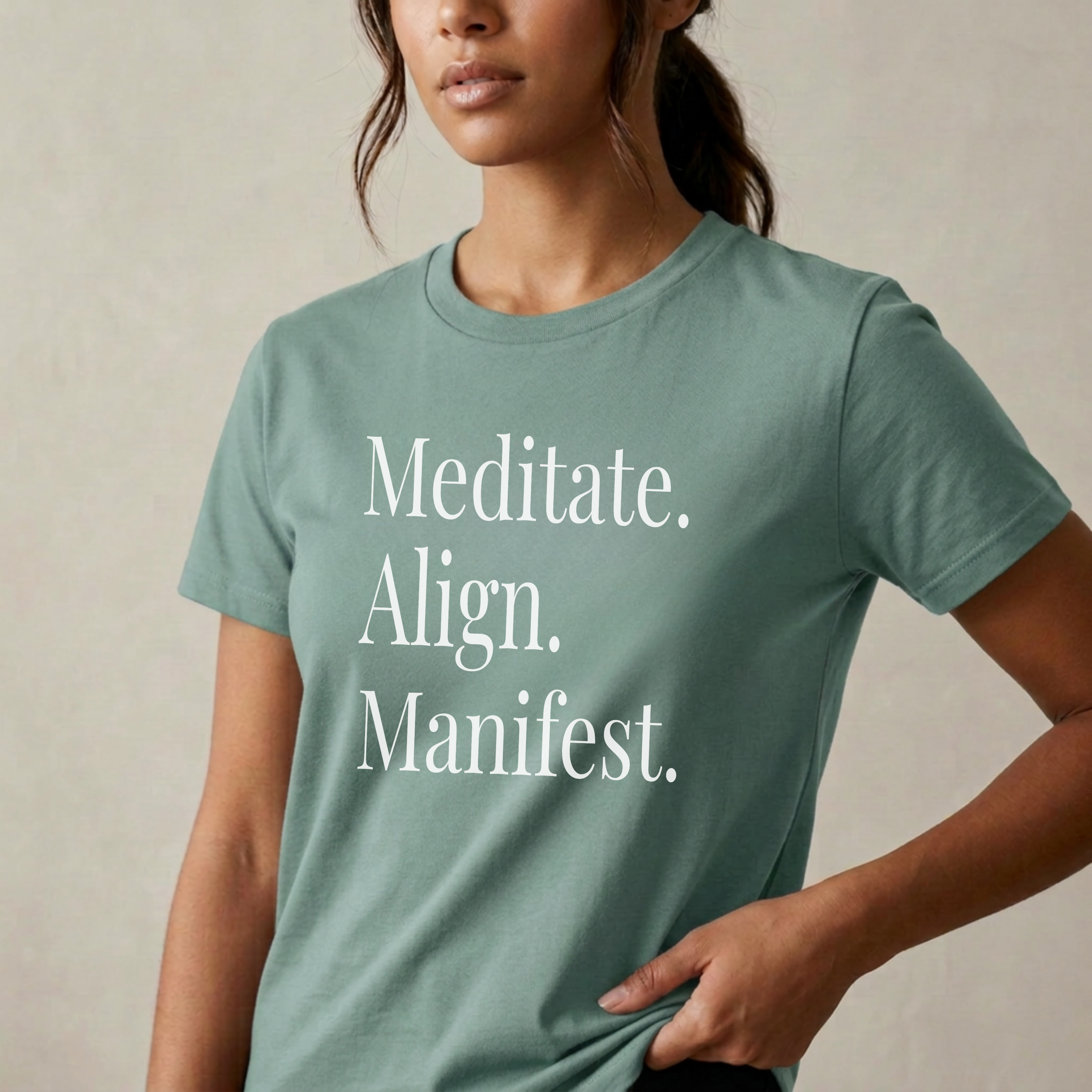 "Meditate. Align. Manifest." T-Shirt