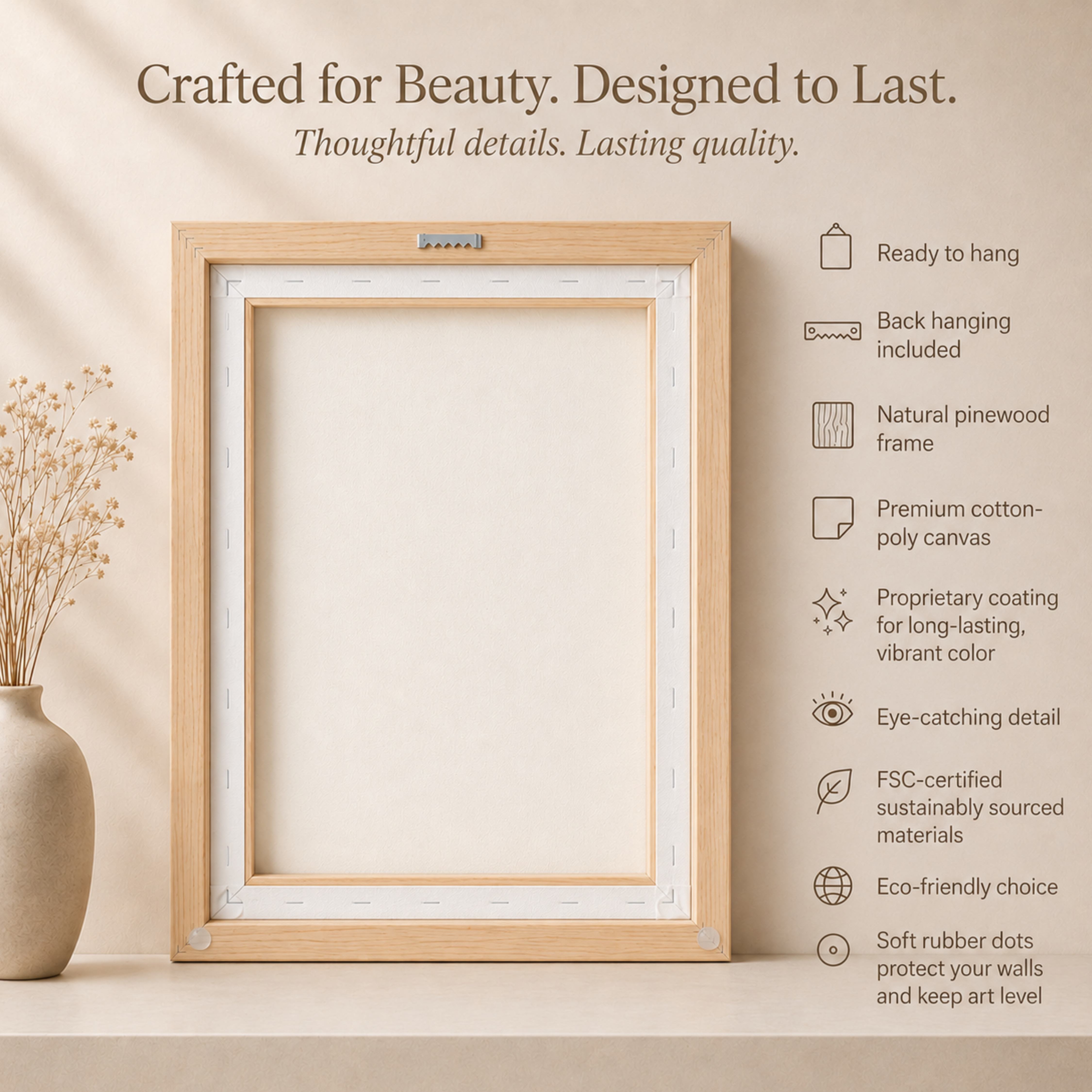 Be Still and Know | Sage Psalm 46:10 Canvas Wall Art