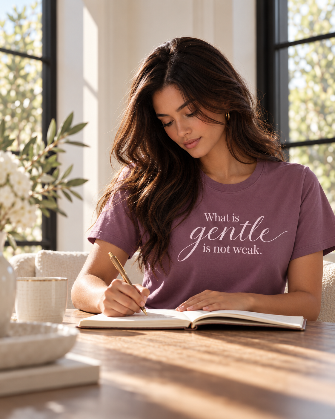 Inspirational women's apparel and meaningful designs celebrating emotional healing, resilience, hope, and new beginnings.