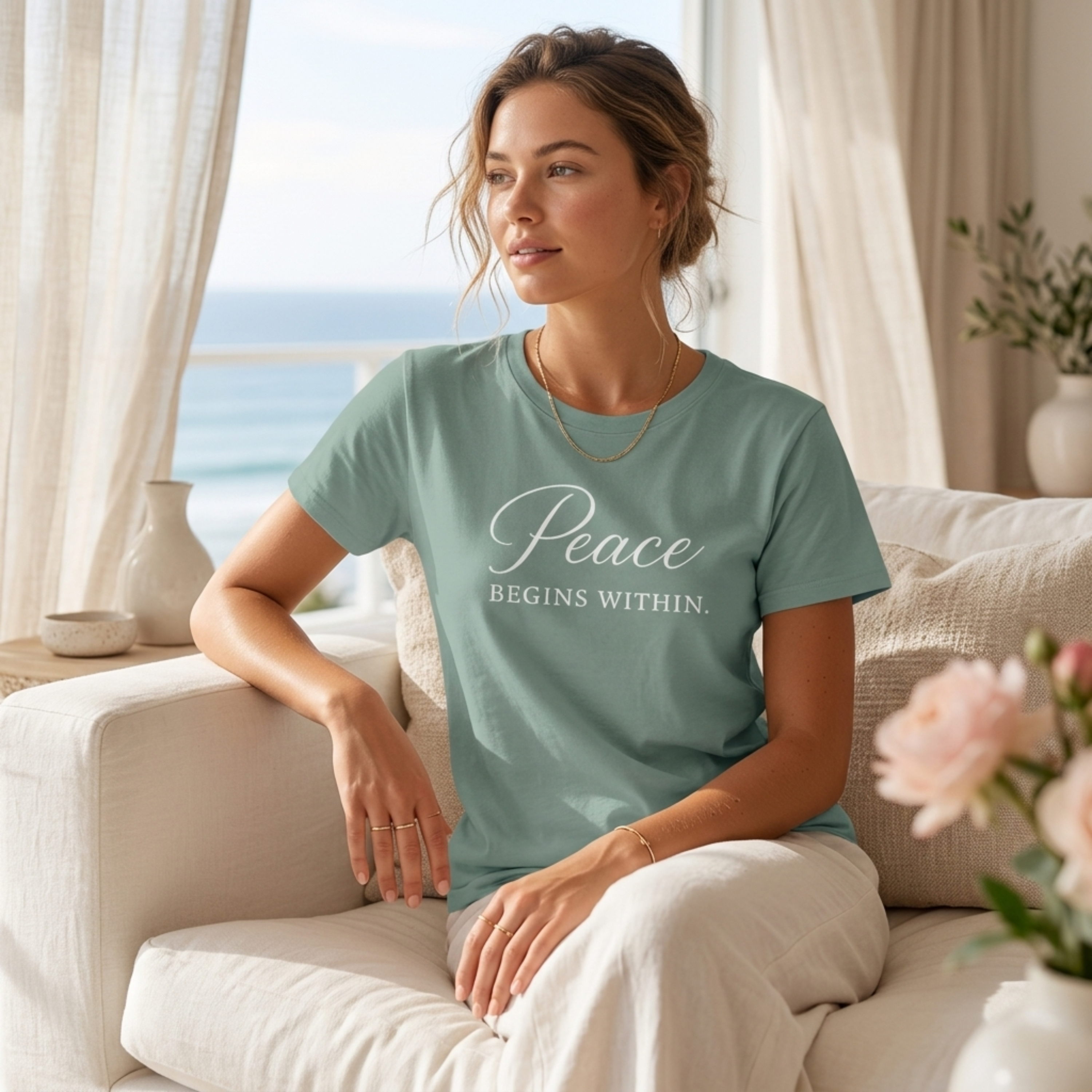 "Peace Begins Within" Everyday Tee